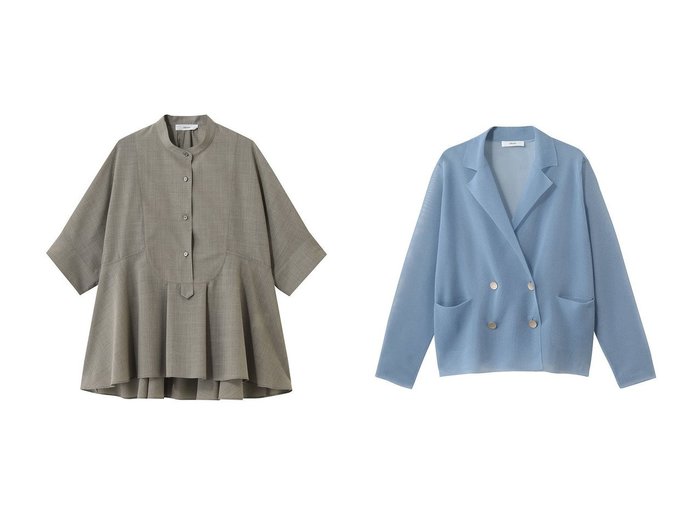 シアー素材で魅せる大人の軽やかスタイル【ebure(エブール)】の通販 おすすめ人気トレンドファッション通販アイテム 人気、トレンドファッション・服の通販 founy(ファニー) ファッション Fashion レディースファッション Fashion for Women トップス・カットソー Cut & Sew Tops シャツ・ブラウス・オフィスカジュアル Elegant Blouses & Button-Ups ショート Short, Short Length スリーブ Sleeve, Long Sleeve / Short Sleeve フレア Flare, Flared 新作・新入荷 New Arrivals / New In |ID:crp329100000227674