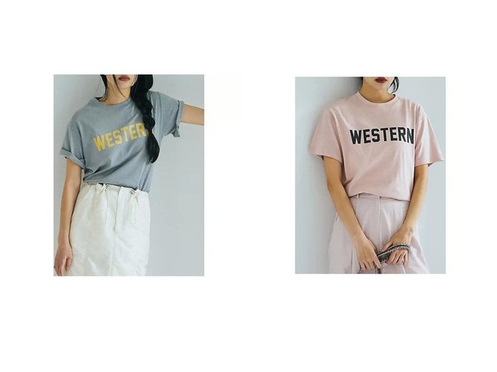 【marjour/マージュール】のWESTERN FADED COLOR TEE おすすめ人気トレンドファッション通販アイテム インテリア・キッズ・メンズ・レディースファッション・服の通販 founy(ファニー) https://founy.com/ ファッション Fashion レディースファッション Fashion for Women おすすめ Recommended / Our Picks イエロー Yellow シンプル Simple, Minimal ストレッチ Stretch, Stretchy Fabric デニム Denim, Jeans Material ポケット Pocket, Pocket Detail リラックス Relax, Relaxed Fit |ID:crp329100000227686