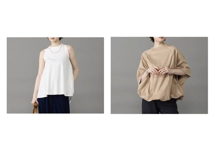 【立体シルエットと上質素材が引き立つバックフレアトップとオーバーサイズトップ】コグ ザビッグスモーク(COGTHEBIGSMOKE)の通販 おすすめ人気トレンドファッション通販アイテム 人気、トレンドファッション・服の通販 founy(ファニー) ファッション Fashion レディースファッション Fashion for Women ワンピース Dresses トップス・カットソー Cut & Sew Tops アメリカン American Style シルケット Silket, Silky Cotton シンプル Simple, Minimal ストレート Straight, Straight Cut スリーブ Sleeve, Long Sleeve / Short Sleeve スーピマ Supima, Premium Cotton バランス Balance, Style Balance フレア Flare, Flared ボトム Bottoms, Lower Wear 洗える Machine Washable |ID:crp329100000227689