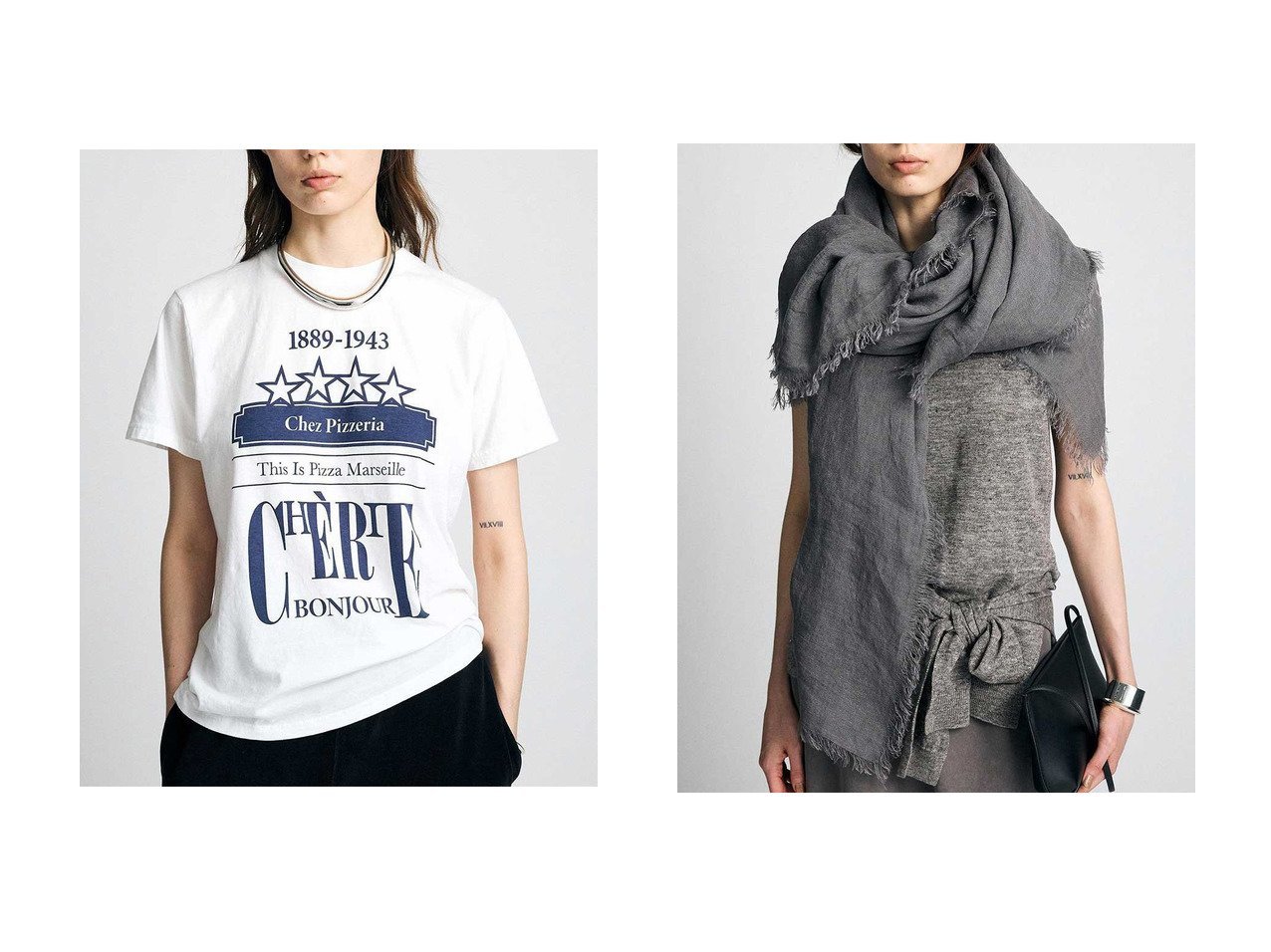 【ヴィンテージ感のあるプリントTと上質リネントップで楽しむ洗練された日常スタイル】ブリル(BRILL)の通販 おすすめ人気トレンドファッション通販アイテム インテリア・キッズ・メンズ・レディースファッション・服の通販 founy(ファニー) 　ファッション　Fashion　レディースファッション　Fashion for Women　トップス・カットソー　Cut & Sew Tops　シャツ・ブラウス・オフィスカジュアル　Elegant Blouses & Button-Ups　ロングTシャツ・Tシャツ　Longline T-Shirts & Tees　カットソー・ベーシックTシャツ　Cut-and-Sewn Tops / Stretch Tees & Basics　キャミソール&ノースリーブ　Camisoles & Sleeveless Tops　カジュアルプルオーバー・ニットトップス　Pullovers & Knit Tops / Casual Pullovers　ショート　Short, Short Length　スリーブ　Sleeve, Long Sleeve / Short Sleeve　プリント　Print, Printed Pattern　ヴィンテージ　Vintage Style　新作・新入荷　New Arrivals / New In　ホワイト系　White　ブルー系　Blue　グレー系　Gray　ベージュ系　Beige　|ID:crp329100000227695