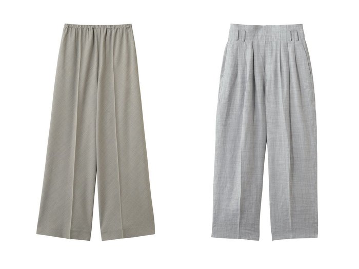 【unbilanc/アンビラン】のOPAROパンツ&ラミール3タックトラウザー おすすめ人気トレンドファッション通販アイテム 人気、トレンドファッション・服の通販 founy(ファニー) ファッション Fashion レディースファッション Fashion for Women パンツ Pants & Trousers カットソー Cut and Sewn Top センター Center, Center Line リラックス Relax, Relaxed Fit ワイド Wide, Wide Fit 夏 Summer 定番 Standard, Basic Item 新作・新入荷 New Arrivals / New In |ID:crp329100000227702