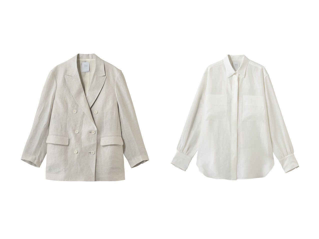 【unbilanc/アンビラン】のフォードシャツ&ローラマイルジャケット おすすめ人気トレンドファッション通販アイテム インテリア・キッズ・メンズ・レディースファッション・服の通販 founy(ファニー) 　ファッション　Fashion　レディースファッション　Fashion for Women　アウター　Coat / Outerwear Collection　レディースジャケット・軽アウター　Jackets　トップス・カットソー　Cut & Sew Tops　シャツ・ブラウス・オフィスカジュアル　Elegant Blouses & Button-Ups　ジャケット　Jacket, Outerwear　夏　Summer　新作・新入荷　New Arrivals / New In　春　Spring　S/S・春夏　SS, Spring/Summer, Warm Season　なめらか　Smooth, Silky Texture　シルク　Silk, 100% Silk　スリーブ　Sleeve, Long Sleeve / Short Sleeve　ベーシック　Basic, Essential　ロング　Long, Long-Length　定番　Standard, Basic Item　ベージュ系　Beige　ブラック系　Black　ホワイト系　White　|ID:crp329100000227705