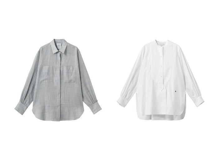 【unbilanc/アンビラン】のラミールシャツ&ブラッドフォードシャツ おすすめ人気トレンドファッション通販アイテム 人気、トレンドファッション・服の通販 founy(ファニー) ファッション Fashion レディースファッション Fashion for Women トップス・カットソー Cut & Sew Tops シャツ・ブラウス・オフィスカジュアル Elegant Blouses & Button-Ups スリーブ Sleeve, Long Sleeve / Short Sleeve デニム Denim, Jeans Material フォルム Silhouette, Form ミックス Mix, Mixed Style ロング Long, Long-Length エレガント 上品 Elegant 新作・新入荷 New Arrivals / New In |ID:crp329100000227706