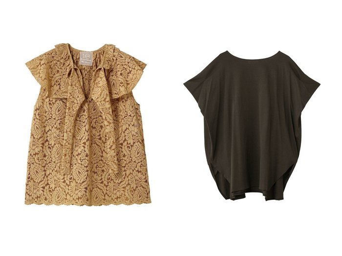 【フラワーレースと天竺素材で整える上品さと立体感を備えたトップス】プルミエ アロンディスモン(1er Arrondissement)の通販 おすすめ人気トレンドファッション通販アイテム 人気、トレンドファッション・服の通販 founy(ファニー) ファッション Fashion レディースファッション Fashion for Women トップス・カットソー Cut & Sew Tops シャツ・ブラウス・オフィスカジュアル Elegant Blouses & Button-Ups ロングTシャツ・Tシャツ Longline T-Shirts & Tees カットソー・ベーシックTシャツ Cut-and-Sewn Tops / Stretch Tees & Basics スリーブ Sleeve, Long Sleeve / Short Sleeve フォルム Silhouette, Form フラワー Flower, Floral フリル Frill, Ruffle レース Lace, Lace Fabric ロング Long, Long-Length エレガント 上品 Elegant 新作・新入荷 New Arrivals / New In |ID:crp329100000227714