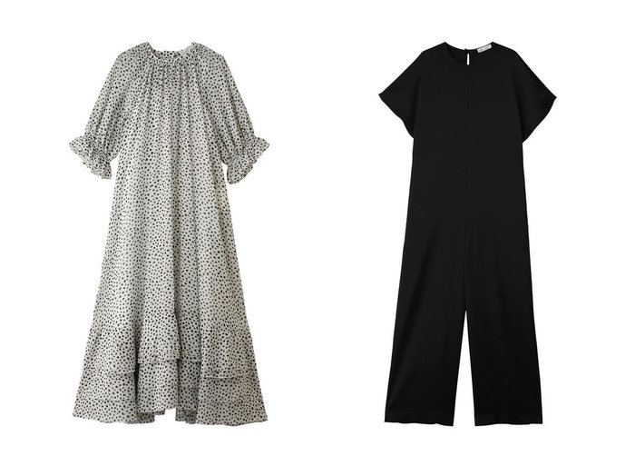 【軽やかなワンピースと上品なオールインワンで整える洗練された春夏スタイル】ジェイドット(j.)の通販 おすすめ人気トレンドファッション通販アイテム 人気、トレンドファッション・服の通販 founy(ファニー) ファッション Fashion レディースファッション Fashion for Women ワンピース Dresses チュニック Tunic Tops & Dresses パンツ Pants & Trousers シフォン Chiffon, Lightweight Fabric ジョーゼット Georgette, Semi-Sheer Fabric チュニック Tunic, Long Top ドット Polka Dot, Dot Pattern フェミニン Feminine, Girly プリント Print, Printed Pattern モノトーン Monotone, Black and White ロング Long, Long-Length 夏 Summer 新作・新入荷 New Arrivals / New In 春 Spring S/S・春夏 SS, Spring/Summer, Warm Season エレガント 上品 Elegant サテン Satin, Glossy Fabric シンプル Simple, Minimal ジュエリー Jewelry, Accessories スリーブ Sleeve, Long Sleeve / Short Sleeve ダブル Double, Double-Breasted フレア Flare, Flared |ID:crp329100000227722