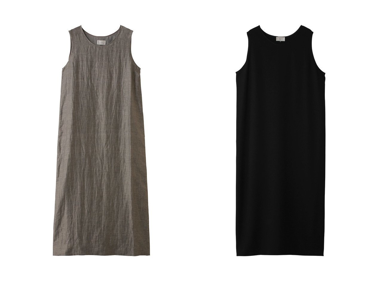 【リネンシャンブレーとコンジュンク素材が際立つ軽やかなドレスで整える洗練スタイル】オスロー(OSLOW)の通販 おすすめ人気トレンドファッション通販アイテム インテリア・キッズ・メンズ・レディースファッション・服の通販 founy(ファニー) 　ファッション　Fashion　レディースファッション　Fashion for Women　ワンピース　Dresses　フォーマル・パーティードレス・結婚式用ドレス　Elegant & Casual Dresses　チュニック　Tunic Tops & Dresses　ストレッチ　Stretch, Stretchy Fabric　ダウン　Down, Puffer　チュニック　Tunic, Long Top　ドレス　Dress, One-Piece　新作・新入荷　New Arrivals / New In　ブラック系　Black　|ID:crp329100000227742