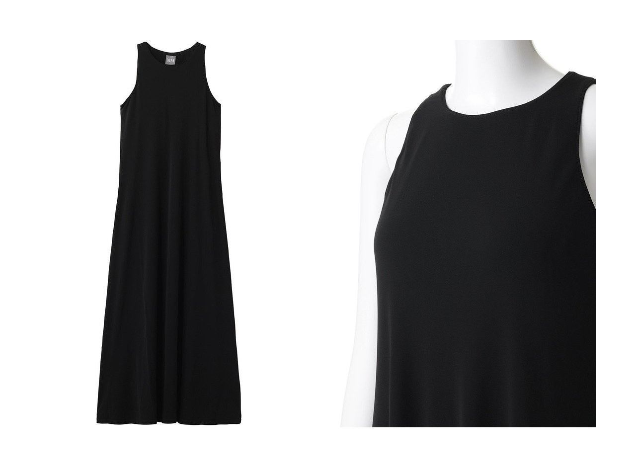 【しなやかなドレープとIラインが際立つノースリーブドレス】Max Mara(マックスマーラ)の通販 おすすめ人気トレンドファッション通販アイテム インテリア・キッズ・メンズ・レディースファッション・服の通販 founy(ファニー) 　ファッション　Fashion　レディースファッション　Fashion for Women　ワンピース　Dresses　フォーマル・パーティードレス・結婚式用ドレス　Elegant & Casual Dresses　チュニック　Tunic Tops & Dresses　シンプル　Simple, Minimal　チュニック　Tunic, Long Top　ドレス　Dress, One-Piece　ドレープ　Drape, Draping Fabric　ノースリーブ　Sleeveless, No-Sleeve　リゾート　Resort, Vacation Style　ロング　Long, Long-Length　新作・新入荷　New Arrivals / New In　ブラック系　Black　|ID:crp329100000227754