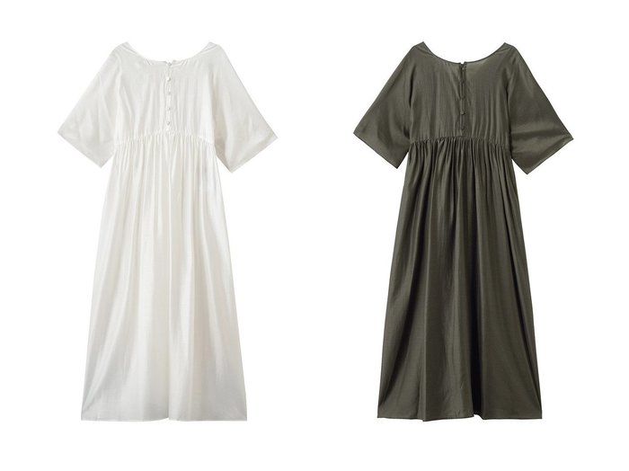 【軽やかな透け感と上品な光沢が魅力のサマードレス】uncrave(アンクレイヴ)の通販 おすすめ人気トレンドファッション通販アイテム 人気、トレンドファッション・服の通販 founy(ファニー) ファッション Fashion レディースファッション Fashion for Women ワンピース Dresses フォーマル・パーティードレス・結婚式用ドレス Elegant & Casual Dresses チュニック Tunic Tops & Dresses ギャザー Gathered, Ruffled サマー Summer, Summer Style シルク Silk, 100% Silk チュニック Tunic, Long Top ドレス Dress, One-Piece リゾート Resort, Vacation Style ロング Long, Long-Length 夏 Summer 新作・新入荷 New Arrivals / New In |ID:crp329100000227755