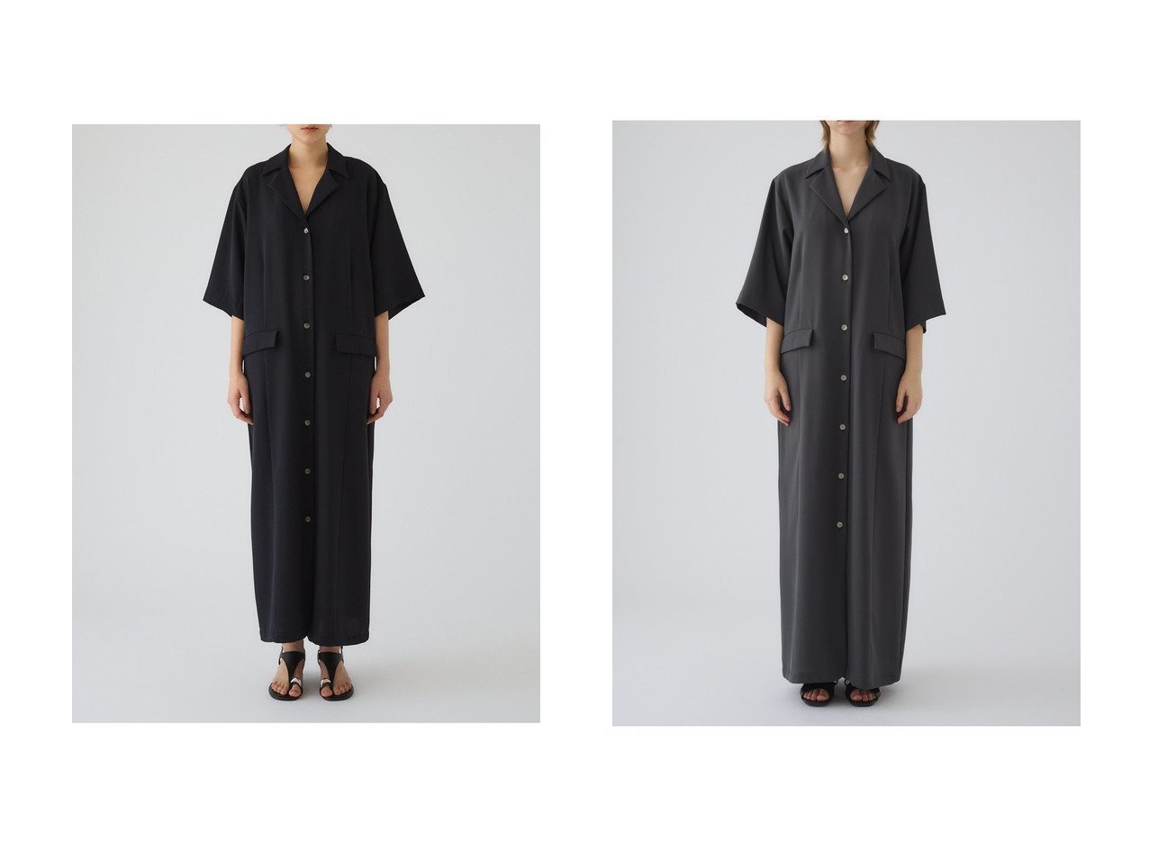 【軽やかな着心地と着回し力が魅力のシンプルサマードレス】RIM.ARK(リムアーク)の通販 おすすめ人気トレンドファッション通販アイテム インテリア・キッズ・メンズ・レディースファッション・服の通販 founy(ファニー) 　ファッション　Fashion　レディースファッション　Fashion for Women　ワンピース　Dresses　フォーマル・パーティードレス・結婚式用ドレス　Elegant & Casual Dresses　チュニック　Tunic Tops & Dresses　おすすめ　Recommended / Our Picks　サマー　Summer, Summer Style　シンプル　Simple, Minimal　タンク　Tank Top, Sleeveless Top　チュニック　Tunic, Long Top　デニム　Denim, Jeans Material　ドレス　Dress, One-Piece　ロング　Long, Long-Length　夏　Summer　新作・新入荷　New Arrivals / New In　旅行　Travel　ブルー系　Blue　グレー系　Gray　|ID:crp329100000227756