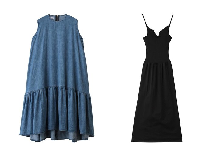 【異素材の上品な質感と軽やかなデニムが魅力のワンピース】AROMATIQUE(アロマティック)とHealthy Denim(ヘルシーデニム)の通販 おすすめ人気トレンドファッション通販アイテム インテリア・キッズ・メンズ・レディースファッション・服の通販 founy(ファニー) https://founy.com/ ファッション Fashion レディースファッション Fashion for Women ワンピース Dresses チュニック Tunic Tops & Dresses フォーマル・パーティードレス・結婚式用ドレス Elegant & Casual Dresses サンダル Sandals, Summer Shoes スニーカー Sneakers, Trainers チュニック Tunic, Long Top ティアード Tiered, Tiered Style デニム Denim, Jeans Material ノースリーブ Sleeveless, No-Sleeve ロング Long, Long-Length 夏 Summer 新作・新入荷 New Arrivals / New In 軽量 Lightweight, Ultra Light インナー Innerwear オケージョン Occasion Wear カッティング Cutting Detail シルク Silk, 100% Silk フィット Fit, Slim Fit ラグジュアリー Luxury, Elegant |ID:crp329100000227757