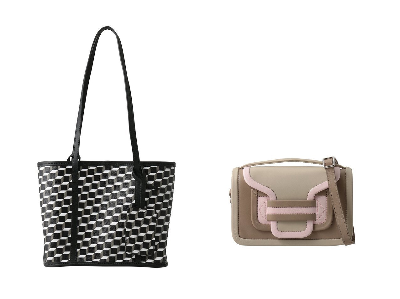 【洗練されたフォルムと機能美が際立つバッグコレクション】PIERRE HARDY(ピエール アルディ)の通販 おすすめ人気トレンドファッション通販アイテム インテリア・キッズ・メンズ・レディースファッション・服の通販 founy(ファニー) 　ファッション　Fashion　レディースファッション　Fashion for Women　バッグ　Bags　コンパクト　Compact, Small Size　エレガント 上品　Elegant　人気　Popular, Best Seller　新作・新入荷　New Arrivals / New In　ホワイト系　White　ブラック系　Black　|ID:crp329100000227776