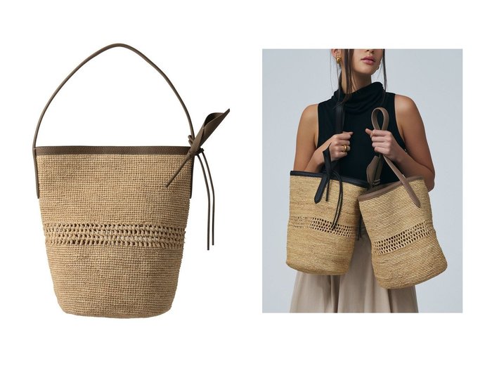 【ラフィア素材とレザーが映える涼やかなバケツバッグ】VASIC(ヴァジック)の通販 おすすめ人気トレンドファッション通販アイテム 人気、トレンドファッション・服の通販 founy(ファニー) ファッション Fashion レディースファッション Fashion for Women バッグ Bags トリミング Trimming, Decorative Edge バケツ Bucket, Bucket Style フラワー Flower, Floral モチーフ Motif, Design Theme ラップ Wrap, Wrap Design ラフィア Raffia, Natural Straw リゾート Resort, Vacation Style 夏 Summer 新作・新入荷 New Arrivals / New In |ID:crp329100000227789