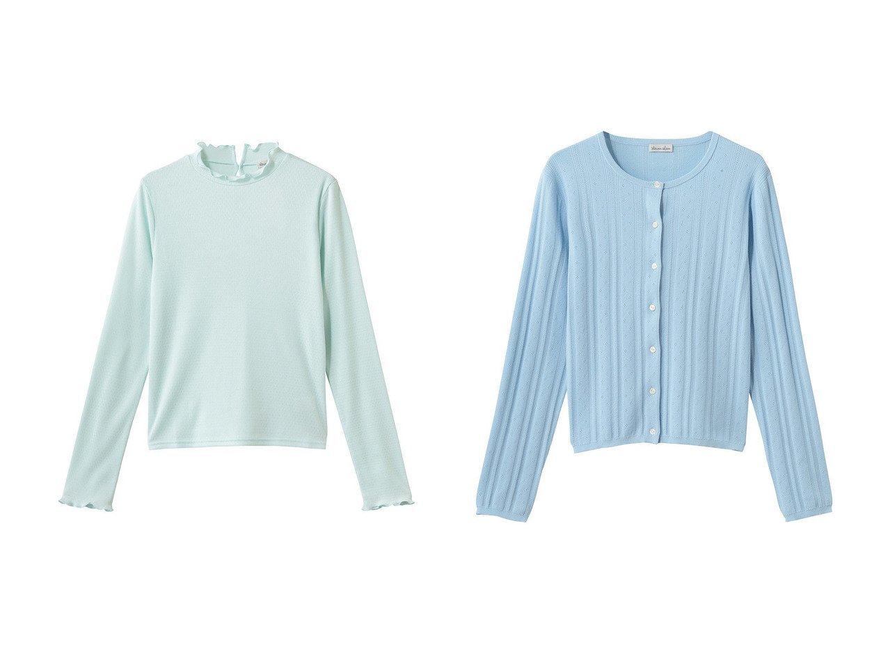 【繊細なディテールと軽やかな素材感が魅力のトップスコレクション】steven alan(スティーブンアラン)の通販 おすすめ人気トレンドファッション通販アイテム インテリア・キッズ・メンズ・レディースファッション・服の通販 founy(ファニー) 　ファッション　Fashion　レディースファッション　Fashion for Women　トップス・カットソー　Cut & Sew Tops　ニット　Knit Tops & Sweaters　カジュアルプルオーバー・ニットトップス　Pullovers & Knit Tops / Casual Pullovers　カーディガン・羽織り　Layered Style Cardigans　おすすめ　Recommended / Our Picks　インナー　Innerwear　ドット　Polka Dot, Dot Pattern　フリル　Frill, Ruffle　ブルゾン　Blouson, Bomber Jacket　モックネック　Mock Neck, Short Turtleneck　新作・新入荷　New Arrivals / New In　ホワイト系　White　レッド系　Red　ブルー系　Blue　|ID:crp329100000227799