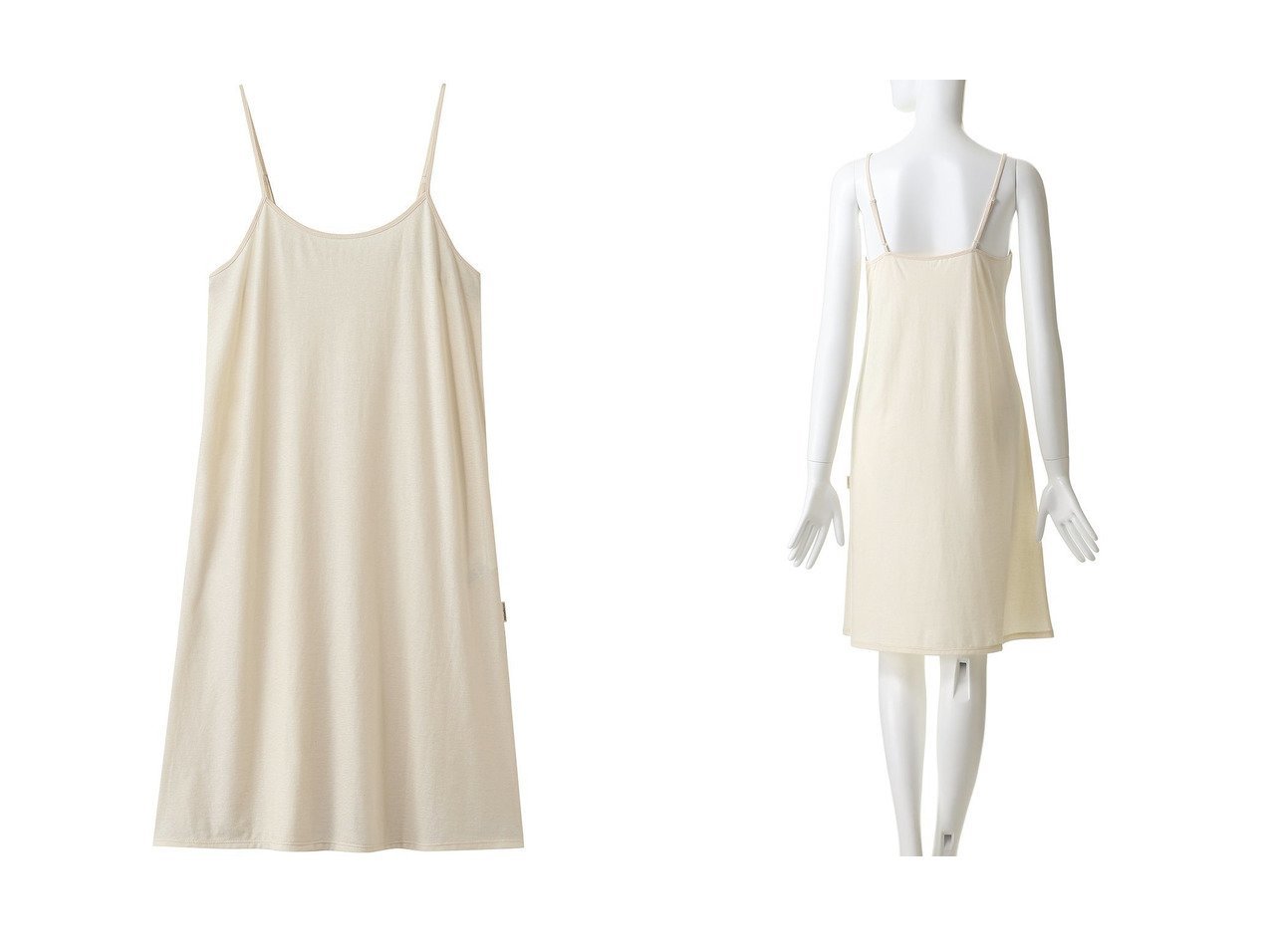 【オーガニックコットンのやさしい肌触りで幅広く活躍するペチワンピース】nanadecor(ナナデコール)の通販 おすすめ人気トレンドファッション通販アイテム インテリア・キッズ・メンズ・レディースファッション・服の通販 founy(ファニー) 　ファッション　Fashion　レディースファッション　Fashion for Women　ワンピース　Dresses　チュニック　Tunic Tops & Dresses　おすすめ　Recommended / Our Picks　インナー　Innerwear　シアー　Sheer, See-Through　シンプル　Simple, Minimal　チュニック　Tunic, Long Top　ドレス　Dress, One-Piece　リネン　Linen, Linen Fabric　リラックス　Relax, Relaxed Fit　新作・新入荷　New Arrivals / New In　|ID:crp329100000227806