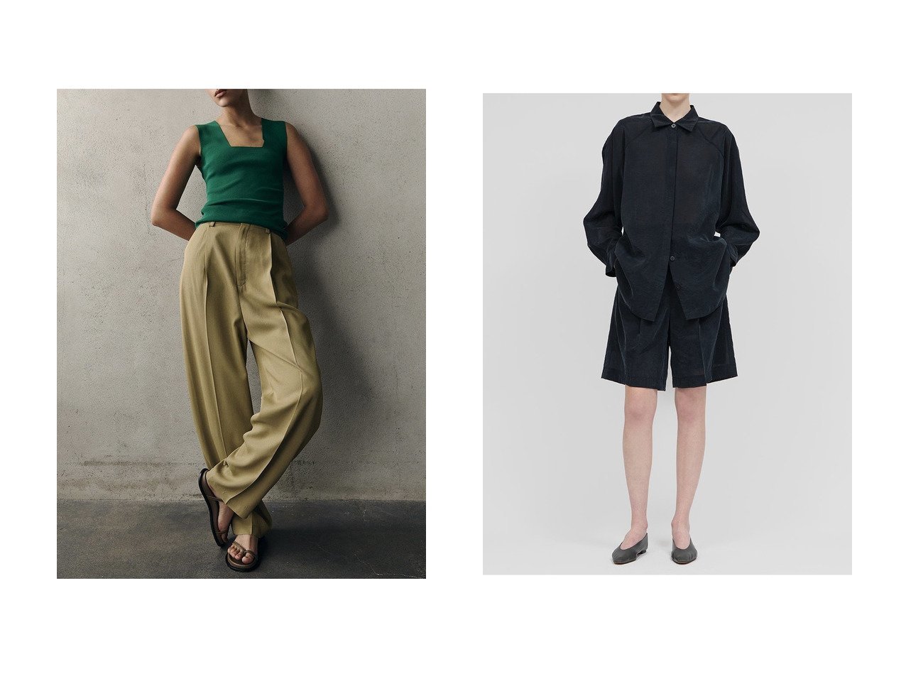 【シアーシャツとスクエアネックニットで軽やかさと洗練を楽しむスタイリング】IIROT(イロット)の通販 おすすめ人気トレンドファッション通販アイテム インテリア・キッズ・メンズ・レディースファッション・服の通販 founy(ファニー) 　ファッション　Fashion　レディースファッション　Fashion for Women　トップス・カットソー　Cut & Sew Tops　ニット　Knit Tops & Sweaters　カジュアルプルオーバー・ニットトップス　Pullovers & Knit Tops / Casual Pullovers　シャツ・ブラウス・オフィスカジュアル　Elegant Blouses & Button-Ups　とろみ　Fluid, Flowy Fabric　なめらか　Smooth, Silky Texture　インナー　Innerwear　ジャケット　Jacket, Outerwear　スクエア　Square, Square Shape　タンク　Tank Top, Sleeveless Top　デコルテ　Décolleté, Neckline　バランス　Balance, Style Balance　夏　Summer　新作・新入荷　New Arrivals / New In　春　Spring　S/S・春夏　SS, Spring/Summer, Warm Season　キュプラ　Cupro, Eco Fabric　シアー　Sheer, See-Through　スリーブ　Sleeve, Long Sleeve / Short Sleeve　ドレープ　Drape, Draping Fabric　ピーチ　Peach, Soft Touch　フォルム　Silhouette, Form　ロング　Long, Long-Length　ホワイト系　White　ブラック系　Black　グリーン系　Green　|ID:crp329100000227807