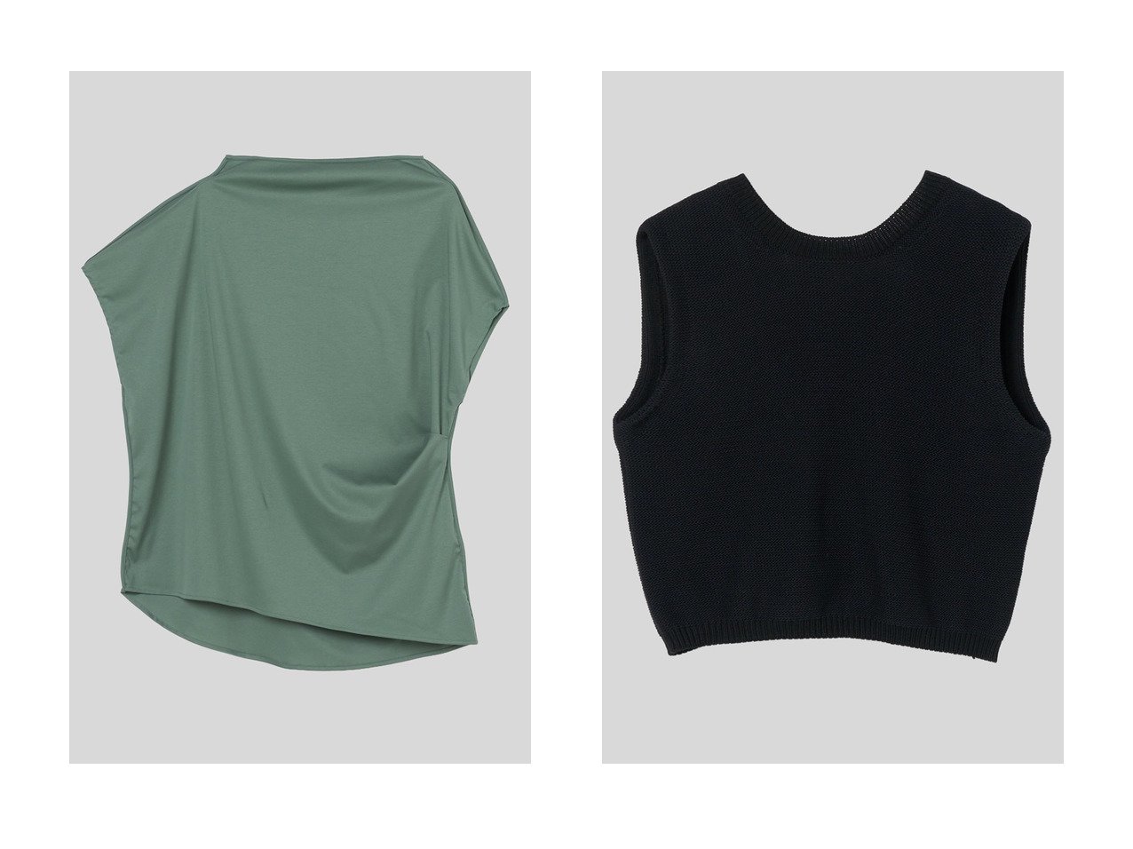 【立体ドレープが映えるコットントップスと軽やかな着心地のコンパクトニットで楽しむミニマルスタイル】IIROT(イロット)の通販 おすすめ人気トレンドファッション通販アイテム インテリア・キッズ・メンズ・レディースファッション・服の通販 founy(ファニー) 　ファッション　Fashion　レディースファッション　Fashion for Women　トップス・カットソー　Cut & Sew Tops　シャツ・ブラウス・オフィスカジュアル　Elegant Blouses & Button-Ups　ロングTシャツ・Tシャツ　Longline T-Shirts & Tees　カットソー・ベーシックTシャツ　Cut-and-Sewn Tops / Stretch Tees & Basics　ニット　Knit Tops & Sweaters　カジュアルプルオーバー・ニットトップス　Pullovers & Knit Tops / Casual Pullovers　なめらか　Smooth, Silky Texture　アシンメトリー　Asymmetrical Style　コンパクト　Compact, Small Size　ショート　Short, Short Length　シンプル　Simple, Minimal　スリーブ　Sleeve, Long Sleeve / Short Sleeve　ドレープ　Drape, Draping Fabric　パターン　Pattern, Design Print　ボトム　Bottoms, Lower Wear　新作・新入荷　New Arrivals / New In　ホワイト系　White　グリーン系　Green　ブラック系　Black　イエロー系　Yellow　ブルー系　Blue　|ID:crp329100000227808