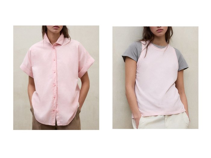 【ECOALF/エコアルフ】のMINDEN Tシャツ MINDEN T-SHIRT WOMAN&ISABEL シャツ ISABEL SHIRT WOMAN おすすめ人気トレンドファッション通販アイテム 人気、トレンドファッション・服の通販 founy(ファニー) ファッション Fashion レディースファッション Fashion for Women トップス・カットソー Cut & Sew Tops キャミソール&ノースリーブ Camisoles & Sleeveless Tops シャツ・ブラウス・オフィスカジュアル Elegant Blouses & Button-Ups ロングTシャツ・Tシャツ Longline T-Shirts & Tees カットソー・ベーシックTシャツ Cut-and-Sewn Tops / Stretch Tees & Basics キャミソール Camisole, Spaghetti Strap Top コレクション Collection, Seasonal Line タンク Tank Top, Sleeveless Top ヴィンテージ Vintage Style 新作・新入荷 New Arrivals / New In |ID:crp329100000227811