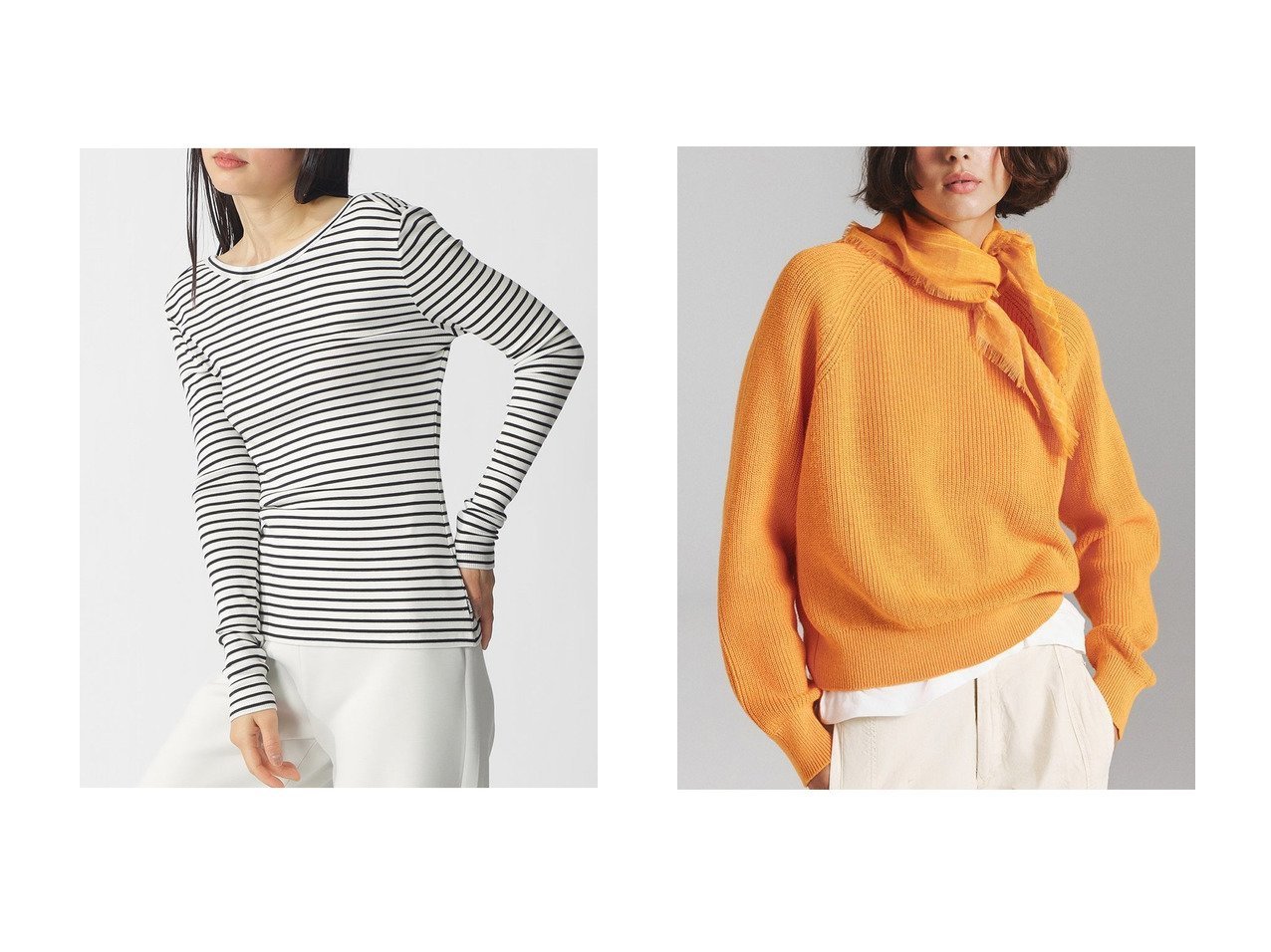 【ECOALF/エコアルフ】のNONI ニット NONI KNIT WOMAN&FARO ロングTシャツ FARO LONG T-SHIRT WOMAN おすすめ人気トレンドファッション通販アイテム インテリア・キッズ・メンズ・レディースファッション・服の通販 founy(ファニー) 　ファッション　Fashion　レディースファッション　Fashion for Women　トップス・カットソー　Cut & Sew Tops　シャツ・ブラウス・オフィスカジュアル　Elegant Blouses & Button-Ups　ロングTシャツ・Tシャツ　Longline T-Shirts & Tees　カットソー・ベーシックTシャツ　Cut-and-Sewn Tops / Stretch Tees & Basics　ニット　Knit Tops & Sweaters　カジュアルプルオーバー・ニットトップス　Pullovers & Knit Tops / Casual Pullovers　なめらか　Smooth, Silky Texture　ストライプ　Stripe, Striped Pattern　スリム　Slim, Slim Fit　スリーブ　Sleeve, Long Sleeve / Short Sleeve　ファブリック　Fabric, Textile　フィット　Fit, Slim Fit　フロント　Front, Front Design　ベーシック　Basic, Essential　ラウンド　Round, Round Neck　ロング　Long, Long-Length　新作・新入荷　New Arrivals / New In　ホワイト系　White　グリーン系　Green　ピンク系　Pink　|ID:crp329100000227812