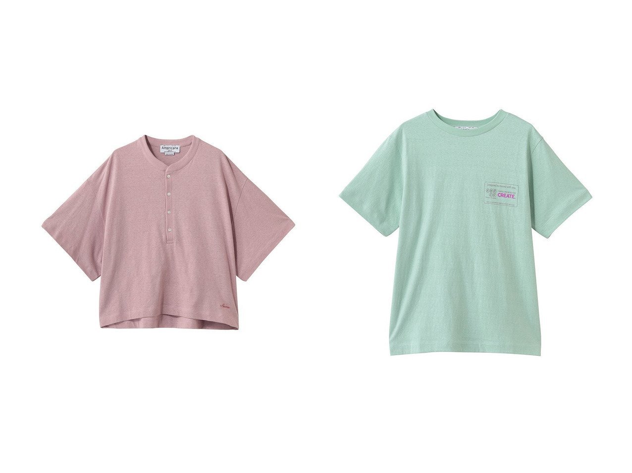 【やわらかな風合いと洗練シルエットで魅せる大人カジュアルTシャツスタイル】Americana(アメリカーナ)の通販 おすすめ人気トレンドファッション通販アイテム インテリア・キッズ・メンズ・レディースファッション・服の通販 founy(ファニー) 　ファッション　Fashion　レディースファッション　Fashion for Women　トップス・カットソー　Cut & Sew Tops　シャツ・ブラウス・オフィスカジュアル　Elegant Blouses & Button-Ups　ロングTシャツ・Tシャツ　Longline T-Shirts & Tees　カットソー・ベーシックTシャツ　Cut-and-Sewn Tops / Stretch Tees & Basics　カットソー　Cut and Sewn Top　ショート　Short, Short Length　スラックス　Slacks, Dress Pants　スリーブ　Sleeve, Long Sleeve / Short Sleeve　センター　Center, Center Line　デニム　Denim, Jeans Material　フォルム　Silhouette, Form　ルーズ　Loose, Oversized　ワイド　Wide, Wide Fit　定番　Standard, Basic Item　新作・新入荷　New Arrivals / New In　レッド系　Red　ブラウン系　Brown　ブラック系　Black　イエロー系　Yellow　グリーン系　Green　|ID:crp329100000227821