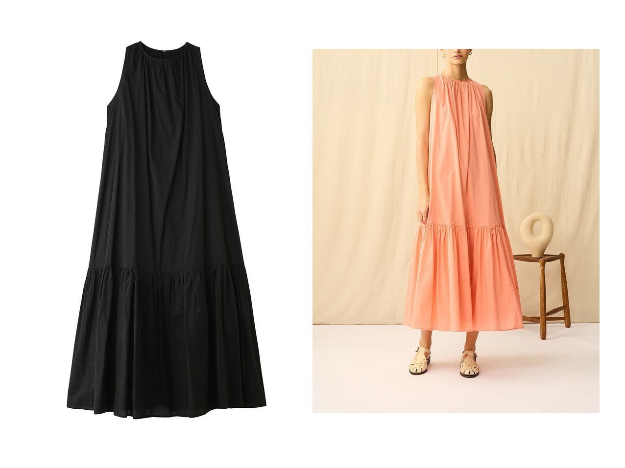 街歩きや移動にも快適な旅ワンピース優雅なシルエットで魅せるサマードレス MARIHA(マリハ)の通販 おすすめ人気トレンドファッション通販アイテム インテリア・キッズ・メンズ・レディースファッション・服の通販 founy(ファニー) 　ファッション　Fashion　レディースファッション　Fashion for Women　ワンピース　Dresses　チュニック　Tunic Tops & Dresses　ギャザー　Gathered, Ruffled　サマー　Summer, Summer Style　チュニック　Tunic, Long Top　ドレス　Dress, One-Piece　フリル　Frill, Ruffle　モダン　Modern, Contemporary　リラックス　Relax, Relaxed Fit　ロング　Long, Long-Length　夏　Summer　|ID:crp329100000227836