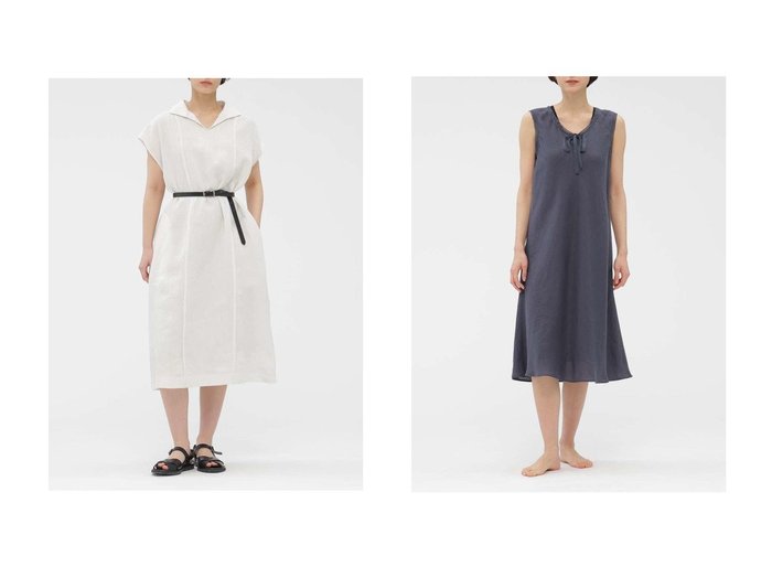 リネンの風合いを生かした軽やかなドレスと高密度素材の洗練された一着で楽しむ上質な夏スタイル MARGARET HOWELL(マーガレットハウエル)の通販 おすすめ人気トレンドファッション通販アイテム 人気、トレンドファッション・服の通販 founy(ファニー) ファッション Fashion レディースファッション Fashion for Women ワンピース Dresses フォーマル・パーティードレス・結婚式用ドレス Elegant & Casual Dresses チュニック Tunic Tops & Dresses シンプル Simple, Minimal スキッパー Skipper, Open Collar チュニック Tunic, Long Top ドレス Dress, One-Piece バランス Balance, Style Balance フィット Fit, Slim Fit フロント Front, Front Design リネン Linen, Linen Fabric ヴィンテージ Vintage Style 夏 Summer 新作・新入荷 New Arrivals / New In |ID:crp329100000227851