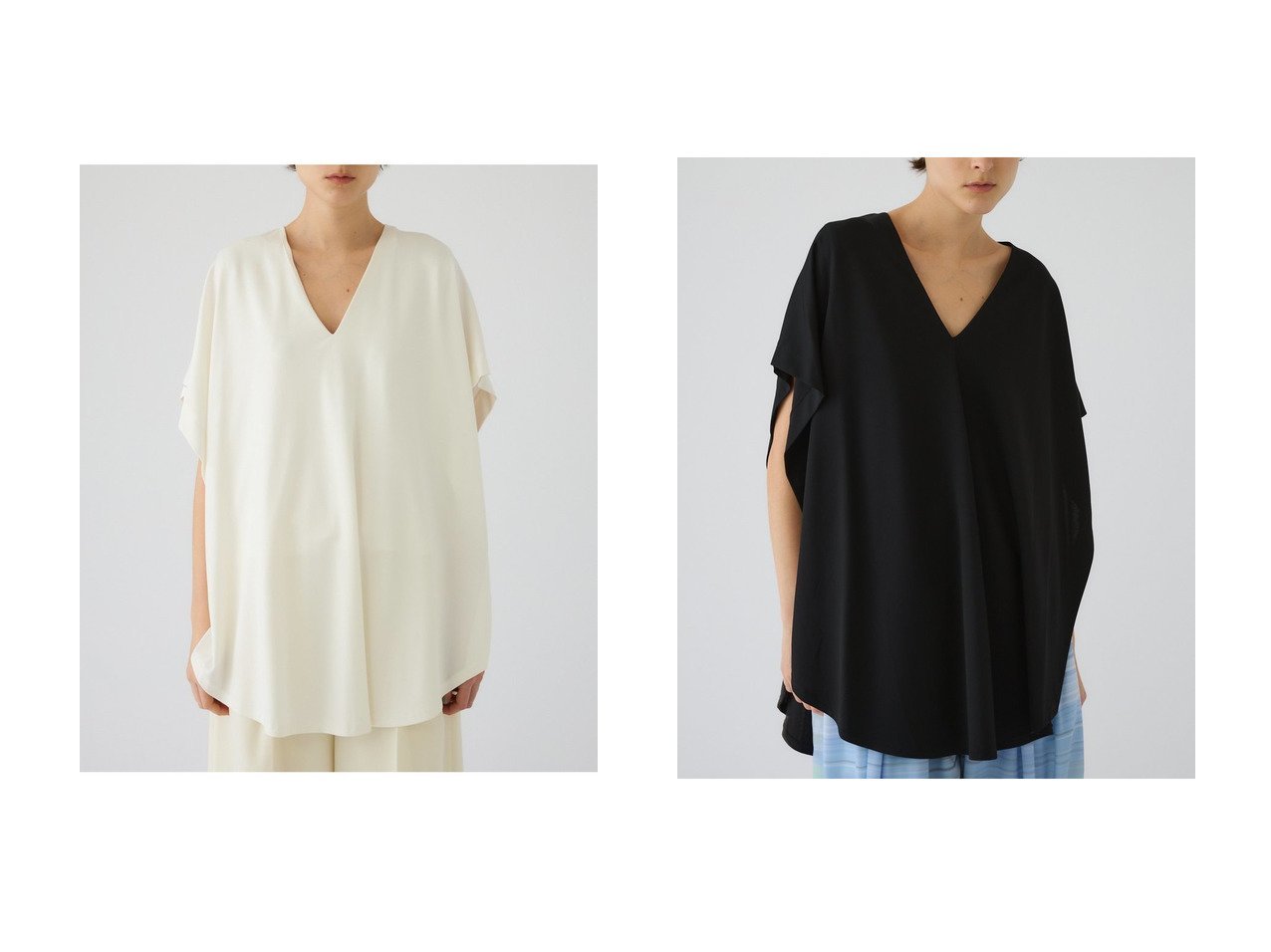 美しいドレープが際立つケープライクトップスで叶える洗練されたリラックススタイル RIM.ARK(リムアーク)の通販 おすすめ人気トレンドファッション通販アイテム インテリア・キッズ・メンズ・レディースファッション・服の通販 founy(ファニー) 　ファッション　Fashion　レディースファッション　Fashion for Women　トップス・カットソー　Cut & Sew Tops　シャツ・ブラウス・オフィスカジュアル　Elegant Blouses & Button-Ups　エレガント 上品　Elegant　カットソー　Cut and Sewn Top　サンダル　Sandals, Summer Shoes　ショート　Short, Short Length　スリーブ　Sleeve, Long Sleeve / Short Sleeve　セットアップ　Set-Up, Coordinated Outfit　ドッキング　Docking, Mixed Material　ドレープ　Drape, Draping Fabric　ノースリーブ　Sleeveless, No-Sleeve　バランス　Balance, Style Balance　バングル　Bangle, Bracelet　フラット　Flat, Flat Shoes　フラップ　Flap, Flap Pocket　リラックス　Relax, Relaxed Fit　おすすめ　Recommended / Our Picks　新作・新入荷　New Arrivals / New In　ホワイト系　White　ブラック系　Black　ブルー系　Blue　|ID:crp329100000227875