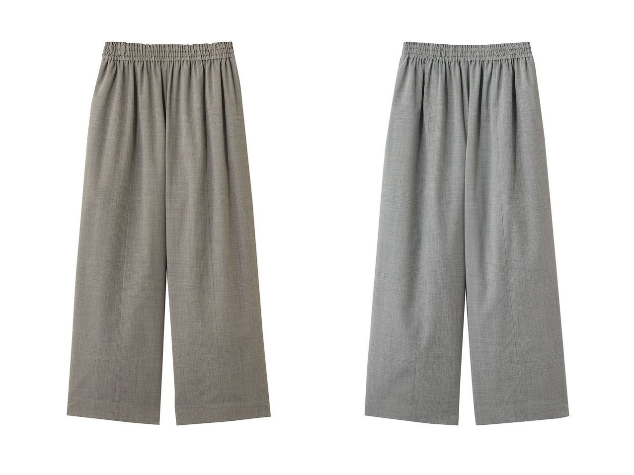 軽やかなドライ素材で仕立てた上品イージーワイドパンツ ebure(エブール)の通販 おすすめ人気トレンドファッション通販アイテム インテリア・キッズ・メンズ・レディースファッション・服の通販 founy(ファニー) 　ファッション　Fashion　レディースファッション　Fashion for Women　パンツ　Pants & Trousers　シンプル　Simple, Minimal　センター　Center, Center Line　パッチ　Patch, Appliqué　フィット　Fit, Slim Fit　ポケット　Pocket, Pocket Detail　ワイド　Wide, Wide Fit　新作・新入荷　New Arrivals / New In　ベージュ系　Beige　グレー系　Gray　|ID:crp329100000227879