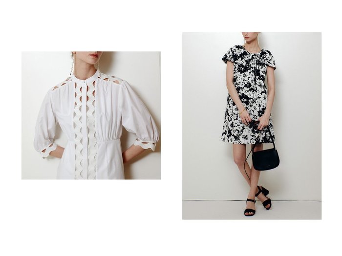 【allureville/アルアバイル】の【LOULOU WILLOUGHBY】モノトーンフラワープリントリボンワンピース&【LOULOU WILLOUGHBY】フランジェンテチュニックワンピース おすすめ人気トレンドファッション通販アイテム 人気、トレンドファッション・服の通販 founy(ファニー) ファッション Fashion レディースファッション Fashion for Women ワンピース Dresses チュニック Tunic Tops & Dresses ギャザー Gathered, Ruffled スリーブ Sleeve, Long Sleeve / Short Sleeve チュニック Tunic, Long Top フレア Flare, Flared 新作・新入荷 New Arrivals / New In |ID:crp329100000227884