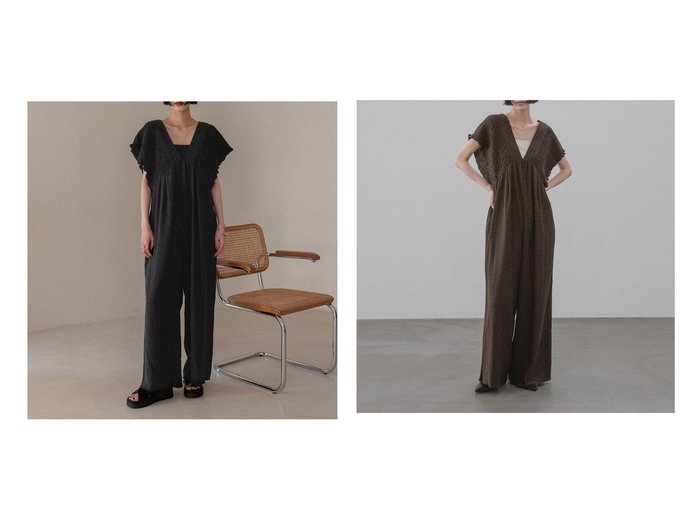 シャーリングデザインで軽やかに着こなす涼やかなサロペットスタイルLOWRYS FARM(ローリーズファーム)の通販 おすすめ人気トレンドファッション通販アイテム 人気、トレンドファッション・服の通販 founy(ファニー) 　ファッション　Fashion　レディースファッション　Fashion for Women　ワンピース　Dresses　サロペット&オールインワン　Dungarees & Jumpsuit Styles　おすすめ　Recommended / Our Picks　インナー　Innerwear　サロペット　Overalls, Salopette　シャーリング　Shirring, Ruched　|ID:crp329100000227927