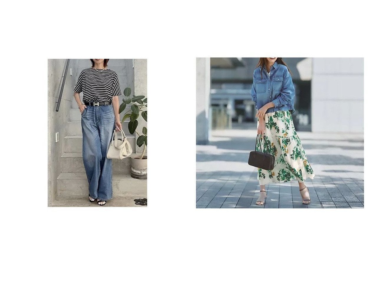 上品ボーダーTとショート丈デニムシャツで叶える洗練された大人カジュアルeclat(エクラ)の通販 おすすめ人気トレンドファッション通販アイテム インテリア・キッズ・メンズ・レディースファッション・服の通販 founy(ファニー) 　ファッション　Fashion　レディースファッション　Fashion for Women　トップス・カットソー　Cut & Sew Tops　シャツ・ブラウス・オフィスカジュアル　Elegant Blouses & Button-Ups　ロングTシャツ・Tシャツ　Longline T-Shirts & Tees　イタリア　Italy　ボーダー　Border, Stripe　エレガント 上品　Elegant　別注　Limited Edition, Custom Order　洗える　Machine Washable　ホワイト系　White　ブルー系　Blue　|ID:crp329100000227936