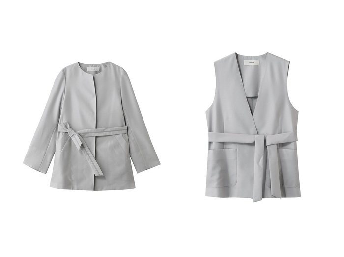 上質な光沢と立体フォルムで魅せるウールシルクのジャケットとジレ STRASBURGO(ストラスブルゴ)の通販 おすすめ人気トレンドファッション通販アイテム 人気、トレンドファッション・服の通販 founy(ファニー) ファッション Fashion レディースファッション Fashion for Women アウター Coat / Outerwear Collection コート・ロングコート・ピーコート Long Coats, Peacoats & More レディースジャケット・軽アウター Jackets ショート Short, Short Length シルク Silk, 100% Silk タフタ Taffeta, Structured Fabric フォルム Silhouette, Form ループ Loop, Loop Knit 新作・新入荷 New Arrivals / New In |ID:crp329100000227950