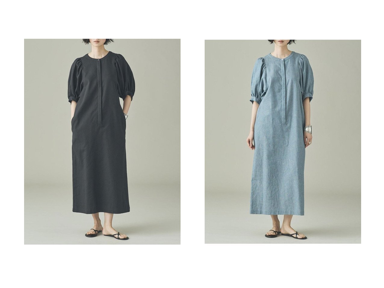 上質ヘリンボーンと洗練シルエットが際立つワンピース Curensology(カレンソロジー)の通販 おすすめ人気トレンドファッション通販アイテム インテリア・キッズ・メンズ・レディースファッション・服の通販 founy(ファニー) 　ファッション　Fashion　レディースファッション　Fashion for Women　ワンピース　Dresses　チュニック　Tunic Tops & Dresses　ギャザー　Gathered, Ruffled　ストレート　Straight, Straight Cut　スリーブ　Sleeve, Long Sleeve / Short Sleeve　チュニック　Tunic, Long Top　パターン　Pattern, Design Print　ミリタリー　Military, Army Style　ロング　Long, Long-Length　エレガント 上品　Elegant　新作・新入荷　New Arrivals / New In　ブラック系　Black　|ID:crp329100000227957