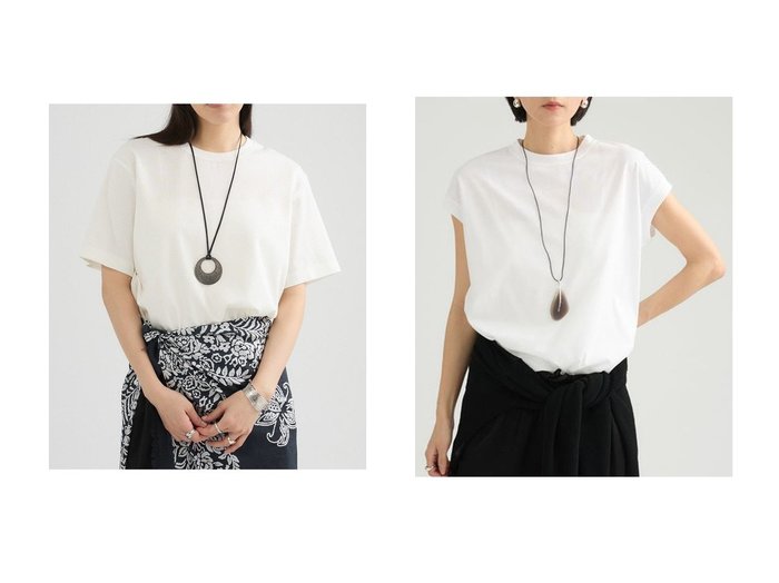 上質素材と洗練シルエットで魅せる大人のTシャツ Chaos(カオス)の通販 おすすめ人気トレンドファッション通販アイテム 人気、トレンドファッション・服の通販 founy(ファニー) ファッション Fashion レディースファッション Fashion for Women トップス・カットソー Cut & Sew Tops シャツ・ブラウス・オフィスカジュアル Elegant Blouses & Button-Ups ロングTシャツ・Tシャツ Longline T-Shirts & Tees カットソー・ベーシックTシャツ Cut-and-Sewn Tops / Stretch Tees & Basics カットソー Cut and Sewn Top ショート Short, Short Length スリット Slit, Slit Detail スリーブ Sleeve, Long Sleeve / Short Sleeve ボトム Bottoms, Lower Wear エレガント 上品 Elegant 新作・新入荷 New Arrivals / New In |ID:crp329100000227966