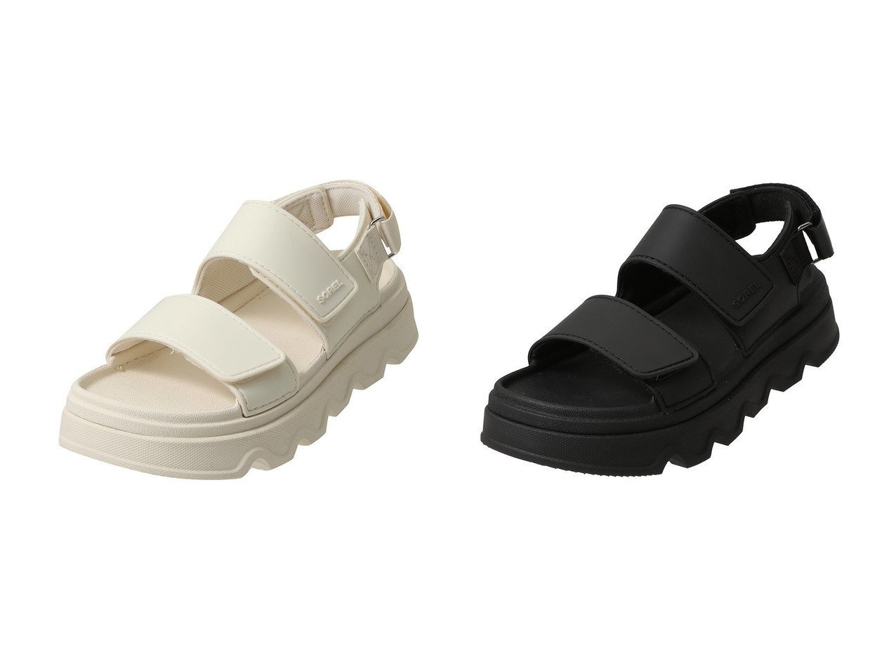 ボリュームソールが際立つ機能的アンクルストラップサンダル SOREL(ソレル)の通販 おすすめ人気トレンドファッション通販アイテム インテリア・キッズ・メンズ・レディースファッション・服の通販 founy(ファニー) 　ファッション　Fashion　レディースファッション　Fashion for Women　おすすめ　Recommended / Our Picks　アウトドア　Outdoor Clothing　サンダル　Sandals, Summer Shoes　トラベル　Travel, Travel Gear　フォルム　Silhouette, Form　ベーシック　Basic, Essential　夏　Summer　定番　Standard, Basic Item　春　Spring　S/S・春夏　SS, Spring/Summer, Warm Season　ブラック系　Black　|ID:crp329100000227977