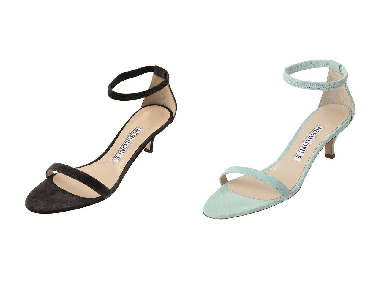 上質スエードと洗練シルエットが魅力のアンクルストラップサンダル NEBULONI E(ネブローニ)の通販 おすすめ人気トレンドファッション通販アイテム インテリア・キッズ・メンズ・レディースファッション・服の通販 founy(ファニー) 　ファッション　Fashion　レディースファッション　Fashion for Women　サンダル　Sandals, Summer Shoes　|ID:crp329100000227983