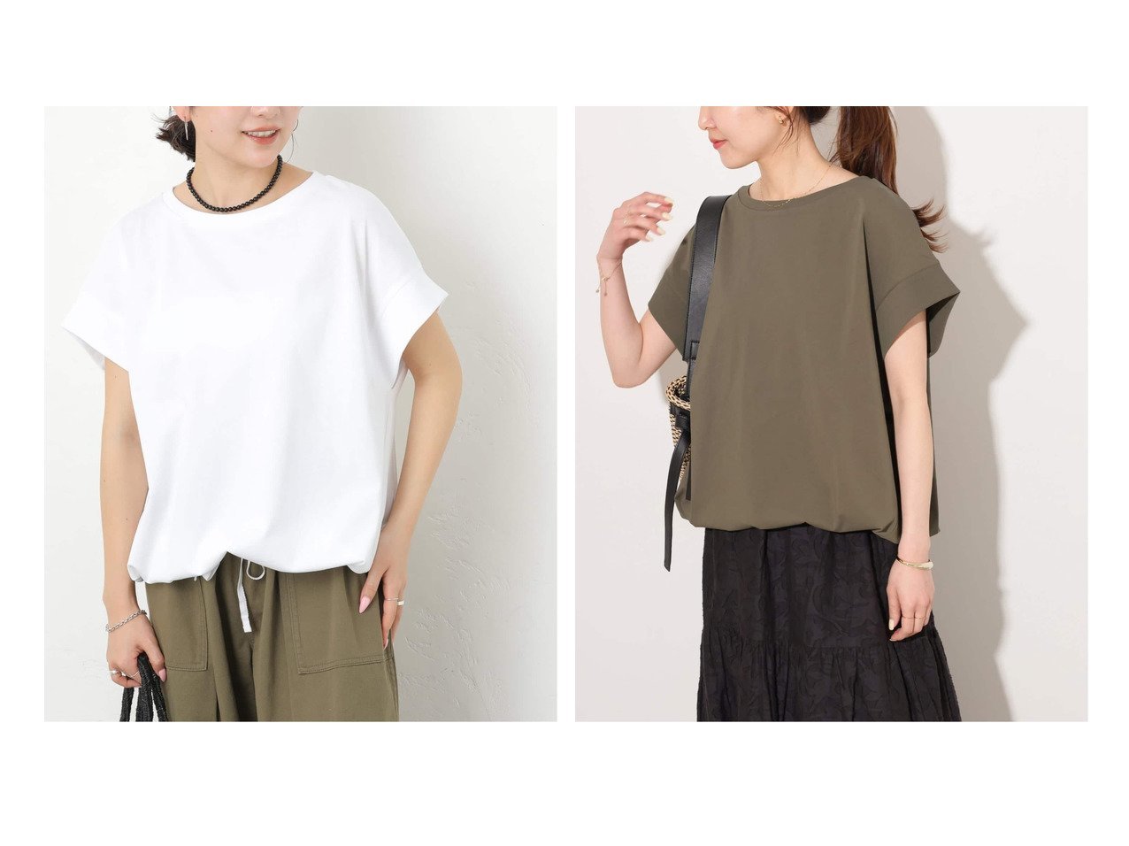 【JOURNAL STANDARD relume/ジャーナルスタンダード レリューム】のコットンドロップショルダー ドロストT おすすめ人気トレンドファッション通販アイテム インテリア・キッズ・メンズ・レディースファッション・服の通販 founy(ファニー) 　ファッション　Fashion　レディースファッション　Fashion for Women　2026年　2026　2026春夏・S/S　Spring/Summer 2026 SS26　スリーブ　Sleeve, Long Sleeve / Short Sleeve　ドローストリング　Drawstring, Pull Cord　フレンチ　French, French Style　ボトム　Bottoms, Lower Wear　ブラック系　Black　ホワイト系　White　ブラウン系　Brown　ピンク系　Pink　|ID:crp329100000228005