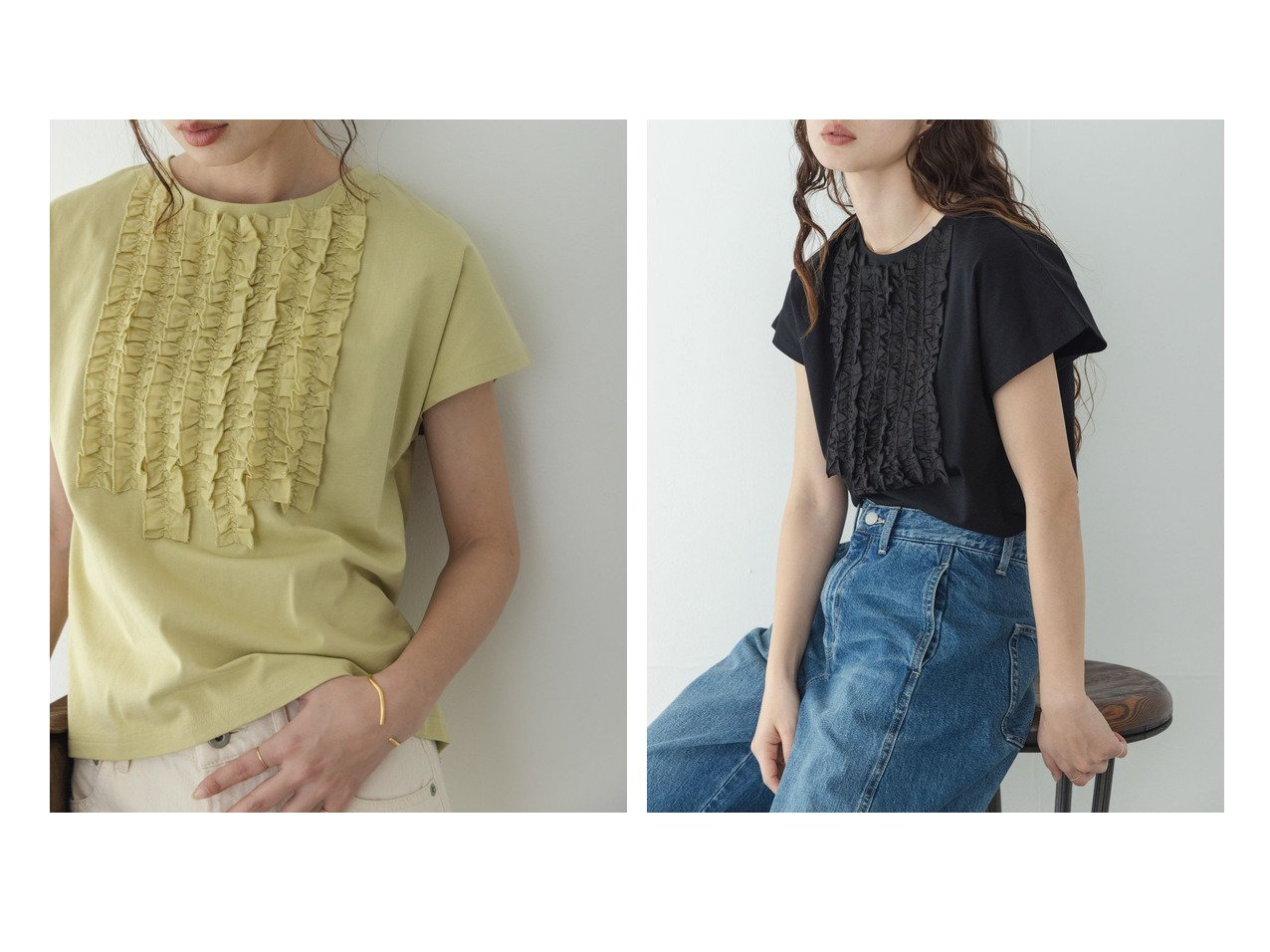 フリルが映える華やかなデザインで一枚でも着映えするフレンチスリーブプルオーバー サニーレーベル(Sonny Label)の通販 おすすめ人気トレンドファッション通販アイテム インテリア・キッズ・メンズ・レディースファッション・服の通販 founy(ファニー) 　ファッション　Fashion　レディースファッション　Fashion for Women　トップス・カットソー　Cut & Sew Tops　カジュアルプルオーバー・ニットトップス　Pullovers & Knit Tops / Casual Pullovers　2026年　2026　2026春夏・S/S　Spring/Summer 2026 SS26　インナー　Innerwear　カーディガン　Cardigan, Knitwear　シンプル　Simple, Minimal　ジャケット　Jacket, Outerwear　スリーブ　Sleeve, Long Sleeve / Short Sleeve　フリル　Frill, Ruffle　フレンチ　French, French Style　ボトム　Bottoms, Lower Wear　夏　Summer　S/S・春夏　SS, Spring/Summer, Warm Season　ホワイト系　White　グリーン系　Green　ブラック系　Black　|ID:crp329100000228006