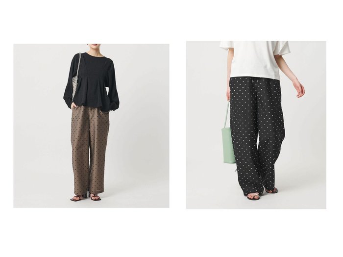 ドット柄が上品に映える軽やかな穿き心地のイージーパンツで幅広いシーンに馴染む一着 ビューティ&ユース ユナイテッドアローズ(BEAUTY&YOUTH UNITED ARROWS)の通販 おすすめ人気トレンドファッション通販アイテム 人気、トレンドファッション・服の通販 founy(ファニー) ファッション Fashion レディースファッション Fashion for Women パンツ Pants & Trousers ウォッシャブル Machine Washable オケージョン Occasion Wear シンプル Simple, Minimal ジャケット Jacket, Outerwear ストレート Straight, Straight Cut ドット Polka Dot, Dot Pattern ドローストリング Drawstring, Pull Cord パーカー Hoodie, Parka フィット Fit, Slim Fit おすすめ Recommended / Our Picks エレガント 上品 Elegant ビジネス 仕事 通勤 Business / Work / Commuting |ID:crp329100000228007