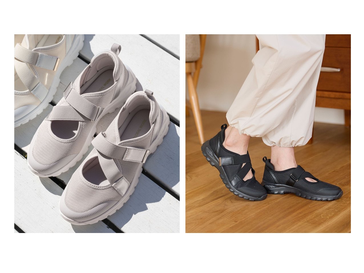 軽やかな履き心地と通気性に優れたエアかるクッションベルトスニーカーで快適な足元に グローバルワーク(GLOBAL WORK)の通販 おすすめ人気トレンドファッション通販アイテム インテリア・キッズ・メンズ・レディースファッション・服の通販 founy(ファニー) 　ファッション　Fashion　レディースファッション　Fashion for Women　ベルト&ウエストマーク　Belts & Waist Accessories　クッション　Cushion, Throw Pillow　サンダル　Sandals, Summer Shoes　シアー　Sheer, See-Through　スニーカー　Sneakers, Trainers　メッシュ　Mesh, Net Fabric　抗菌　Antibacterial, Bacteria-Resistant　ブラック系　Black　グレー系　Gray　イエロー系　Yellow　ゴールド系　Gold　ベージュ系　Beige　ブラウン系　Brown　|ID:crp329100000228011