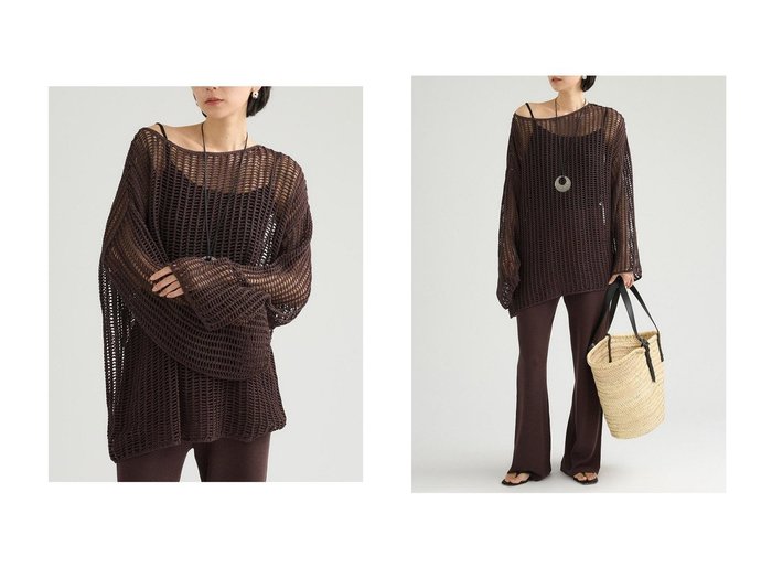 清涼感あるメッシュニットと洗練されたミニマルデザインのカゴバッグ カオス(Chaos)の通販 おすすめ人気トレンドファッション通販アイテム 人気、トレンドファッション・服の通販 founy(ファニー) ファッション Fashion レディースファッション Fashion for Women トップス・カットソー Cut & Sew Tops ニット Knit Tops & Sweaters カジュアルプルオーバー・ニットトップス Pullovers & Knit Tops / Casual Pullovers バッグ Bags インナー Innerwear メッシュ Mesh, Net Fabric 夏 Summer エレガント 上品 Elegant 新作・新入荷 New Arrivals / New In |ID:crp329100000228016