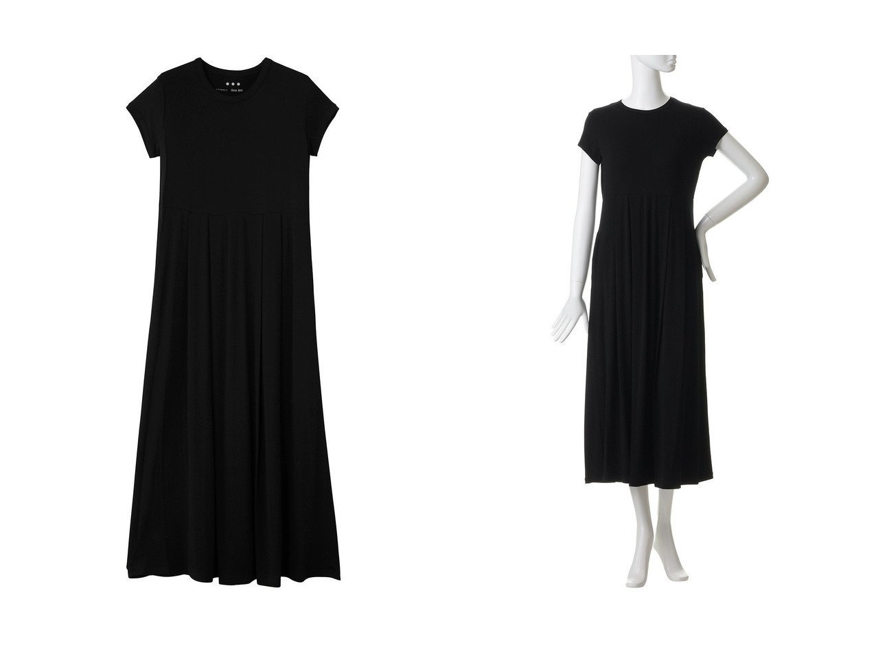 とろみ素材と美しいシルエットで幅広いシーンに馴染むトラベルラインワンピース エリオポール(heliopole)の通販 おすすめ人気トレンドファッション通販アイテム インテリア・キッズ・メンズ・レディースファッション・服の通販 founy(ファニー) 　ファッション　Fashion　レディースファッション　Fashion for Women　ワンピース　Dresses　フォーマル・パーティードレス・結婚式用ドレス　Elegant & Casual Dresses　チュニック　Tunic Tops & Dresses　旅行　Travel　おすすめ　Recommended / Our Picks　とろみ　Fluid, Flowy Fabric　チュニック　Tunic, Long Top　ドレス　Dress, One-Piece　フィット　Fit, Slim Fit　プレミアム　Premium, High-End　ロング　Long, Long-Length　エレガント 上品　Elegant　新作・新入荷　New Arrivals / New In　ブラック系　Black　|ID:crp329100000228022