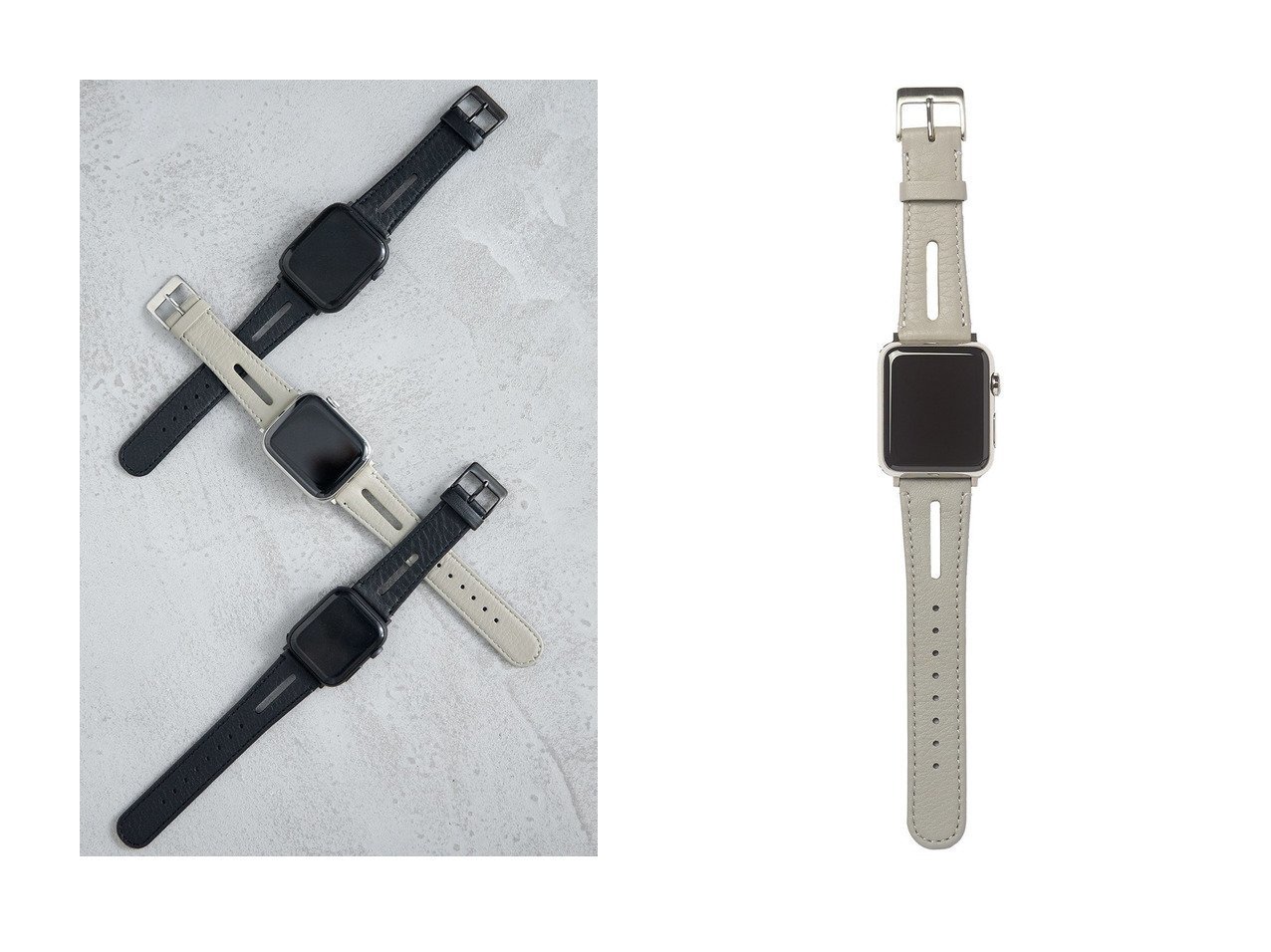 防水レザーと耐水素材を組み合わせた快適な着用感と洗練デザインのApple Watchバンド objcts.io(オブジェクツアイオー)の通販 おすすめ人気トレンドファッション通販アイテム インテリア・キッズ・メンズ・レディースファッション・服の通販 founy(ファニー) 　ファッション　Fashion　レディースファッション　Fashion for Women　レイングッズ・傘・晴雨兼用傘　Umbrellas & Rain Gear　ユニセックス　Unisex, Genderless　スポーツ　Sports, Activewear　ハンカチ　Handkerchief, Hanky　傘　Umbrella, Parasol　再入荷　Restock / Back in Stock　夏　Summer　時計　Watch, Wristwatch　ブラック系　Black　ホワイト系　White　ベージュ系　Beige　グリーン系　Green　ブルー系　Blue　ピンク系　Pink　グレー系　Gray　ゴールド系　Gold　|ID:crp329100000228026