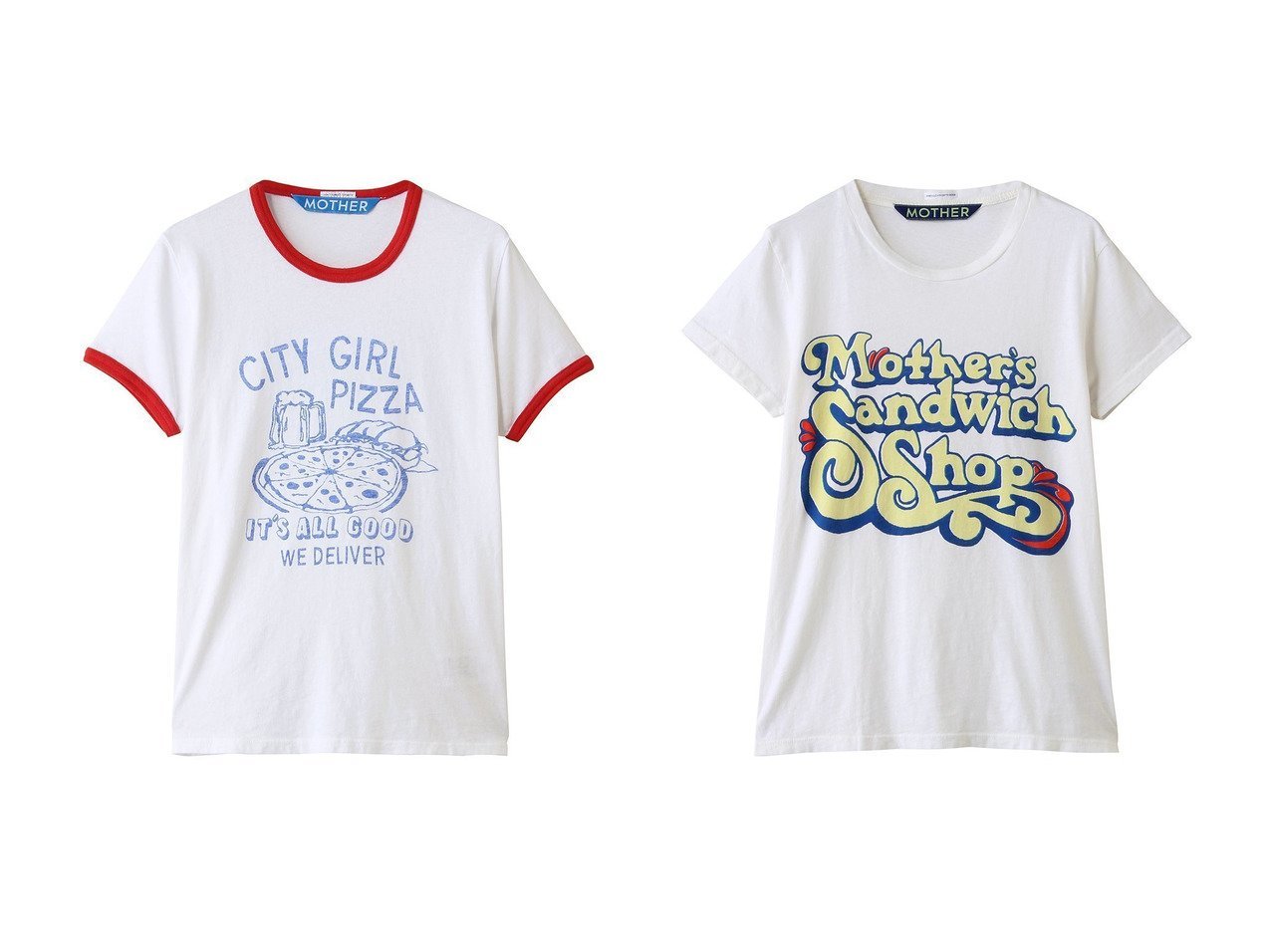 遊び心あるグラフィックが映えるカジュアルTシャツコレクション 洗練された大人のデイリースタイルに MOTHER(マザー)の通販 おすすめ人気トレンドファッション通販アイテム インテリア・キッズ・メンズ・レディースファッション・服の通販 founy(ファニー) 　ファッション　Fashion　レディースファッション　Fashion for Women　トップス・カットソー　Cut & Sew Tops　シャツ・ブラウス・オフィスカジュアル　Elegant Blouses & Button-Ups　ロングTシャツ・Tシャツ　Longline T-Shirts & Tees　カットソー・ベーシックTシャツ　Cut-and-Sewn Tops / Stretch Tees & Basics　グラフィック　Graphic, Graphic Design　ショート　Short, Short Length　スリーブ　Sleeve, Long Sleeve / Short Sleeve　バランス　Balance, Style Balance　フィット　Fit, Slim Fit　プリント　Print, Printed Pattern　ボトム　Bottoms, Lower Wear　ワイド　Wide, Wide Fit　新作・新入荷　New Arrivals / New In　ホワイト系　White　|ID:crp329100000228034