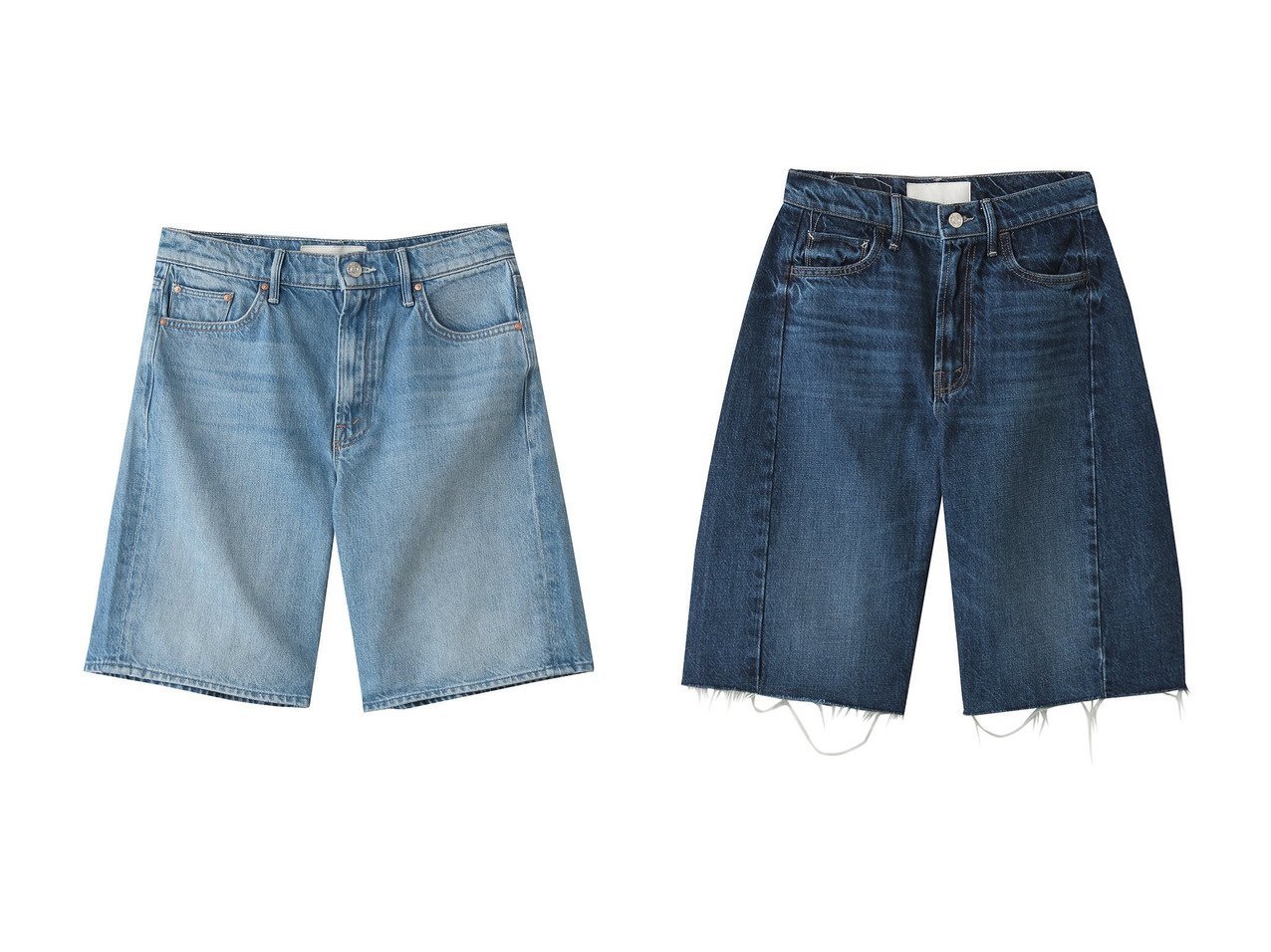 大人の夏スタイルに映える洗練されたシルエットのデニムハーフパンツコレクション MOTHER(マザー)の通販 おすすめ人気トレンドファッション通販アイテム インテリア・キッズ・メンズ・レディースファッション・服の通販 founy(ファニー) 　ファッション　Fashion　レディースファッション　Fashion for Women　パンツ　Pants & Trousers　デニムパンツ・ジーンズ・美脚デニム　Denim Jeans & Pants　ショートパンツ・ハーフパンツ　High-Waisted & Relaxed Shorts　サマー　Summer, Summer Style　デニム　Denim, Jeans Material　ハーフ　Half, Half-Length　夏　Summer　新作・新入荷　New Arrivals / New In　ブルー系　Blue　|ID:crp329100000228039
