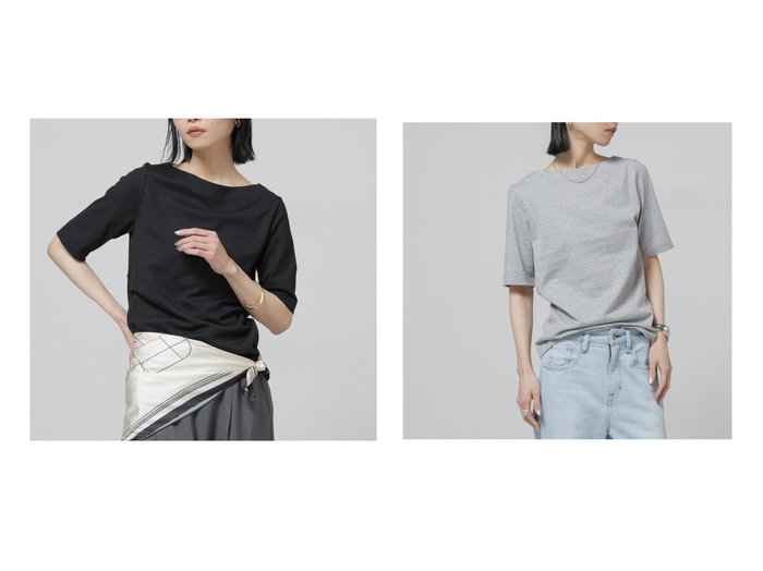 汗染みを気にせず快適に着られる機能性ボートネックTシャツ nano universe(ナノユニバース)の通販 おすすめ人気トレンドファッション通販アイテム インテリア・キッズ・メンズ・レディースファッション・服の通販 founy(ファニー) https://founy.com/ ファッション Fashion レディースファッション Fashion for Women トップス・カットソー Cut & Sew Tops シャツ・ブラウス・オフィスカジュアル Elegant Blouses & Button-Ups ロングTシャツ・Tシャツ Longline T-Shirts & Tees 今季 This Season, Current Season 吸水 Absorbent, Quick-Dry 定番 Standard, Basic Item 人気 Popular, Best Seller 再入荷 Restock / Back in Stock 2026年 2026 2026春夏・S/S Spring/Summer 2026 SS26 |ID:crp329100000228048