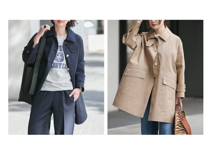 軽やかな撥水素材と上品な佇まいが魅力のショートステンカラーコート MACKINTOSH(マッキントッシュ)の通販 おすすめ人気トレンドファッション通販アイテム インテリア・キッズ・メンズ・レディースファッション・服の通販 founy(ファニー) https://founy.com/ ファッション Fashion レディースファッション Fashion for Women アウター Coat / Outerwear Collection コート・ロングコート・ピーコート Long Coats, Peacoats & More エレガント 上品 Elegant 春 Spring 軽量 Lightweight, Ultra Light ショルダー Shoulder, Shoulder Strap シルク Silk, 100% Silk タオル Towel, Bath Towel ドロップ Drop Shoulder, Dropped Style ハンド Hand, Handmade フォルム Silhouette, Form 別注 Limited Edition, Custom Order モダン Modern, Contemporary リネン Linen, Linen Fabric 2026年 2026 2026春夏・S/S Spring/Summer 2026 SS26 |ID:crp329100000228055