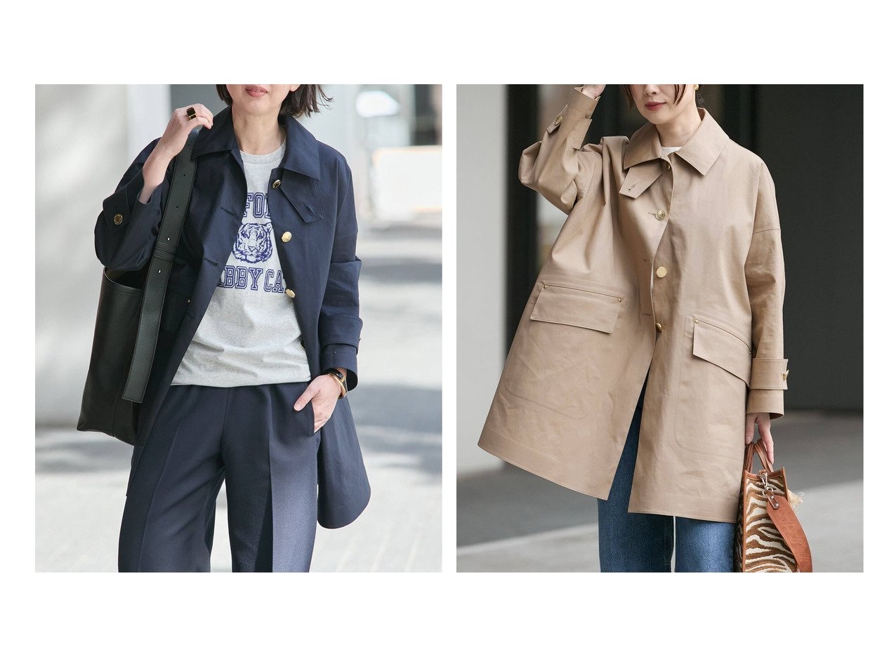 軽やかな撥水素材と上品な佇まいが魅力のショートステンカラーコート MACKINTOSH(マッキントッシュ)の通販 おすすめ人気トレンドファッション通販アイテム インテリア・キッズ・メンズ・レディースファッション・服の通販 founy(ファニー) 　ファッション　Fashion　レディースファッション　Fashion for Women　アウター　Coat / Outerwear Collection　コート・ロングコート・ピーコート　Long Coats, Peacoats & More　エレガント 上品　Elegant　春　Spring　軽量　Lightweight, Ultra Light　ショルダー　Shoulder, Shoulder Strap　シルク　Silk, 100% Silk　タオル　Towel, Bath Towel　ドロップ　Drop Shoulder, Dropped Style　ハンド　Hand, Handmade　フォルム　Silhouette, Form　別注　Limited Edition, Custom Order　モダン　Modern, Contemporary　リネン　Linen, Linen Fabric　2026年　2026　2026春夏・S/S　Spring/Summer 2026 SS26　ブルー系　Blue　ブラック系　Black　|ID:crp329100000228055