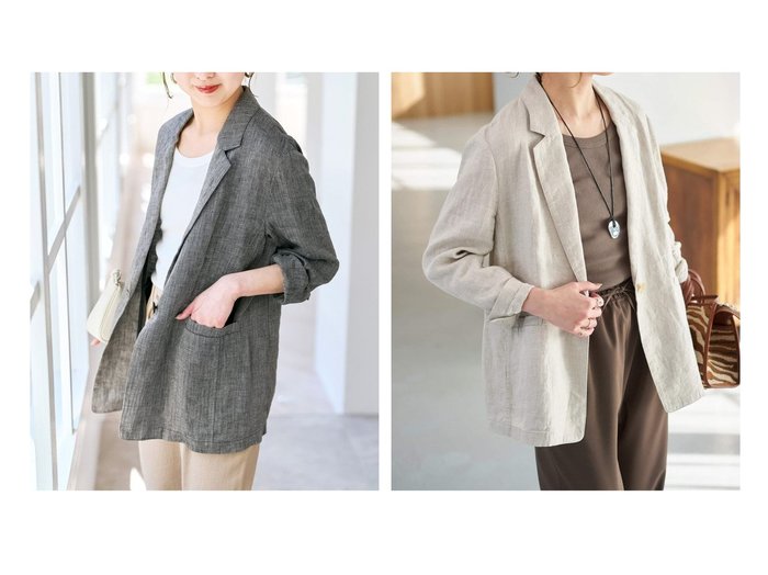 軽やかな着心地と洗練されたシルエットが魅力のエアリーリネンジャケット Spick & Span(スピックアンドスパン)の通販 おすすめ人気トレンドファッション通販アイテム インテリア・キッズ・メンズ・レディースファッション・服の通販 founy(ファニー) https://founy.com/ ファッション Fashion レディースファッション Fashion for Women アウター Coat / Outerwear Collection レディースジャケット・軽アウター Jackets おすすめ Recommended / Our Picks ジャケット Jacket, Outerwear セットアップ Set-Up, Coordinated Outfit チェック Check, Plaid, Tartan トレンド Trend, Trending Now ベーシック Basic, Essential リネン Linen, Linen Fabric リラックス Relax, Relaxed Fit 定番 Standard, Basic Item 春 Spring |ID:crp329100000228056