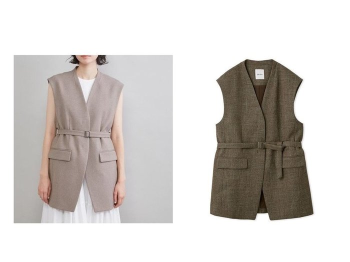 ウエストマークで印象を変えられるオーバーサイズノーカラーベスト Mila Owen(ミラオーウェン)通販 おすすめ人気トレンドファッション通販アイテム インテリア・キッズ・メンズ・レディースファッション・服の通販 founy(ファニー) https://founy.com/ ファッション Fashion レディースファッション Fashion for Women アウター Coat / Outerwear Collection トップス・カットソー Cut & Sew Tops ベスト&ジレ / 重ね着スタイル Vests & Gilets ベルト&ウエストマーク Belts & Waist Accessories エレガント 上品 Elegant スマート Smart, Elegant ツイード Twill, Twill Weave ベスト Vest, Waistcoat メランジ Melange, Mixed Yarn |ID:crp329100000228068