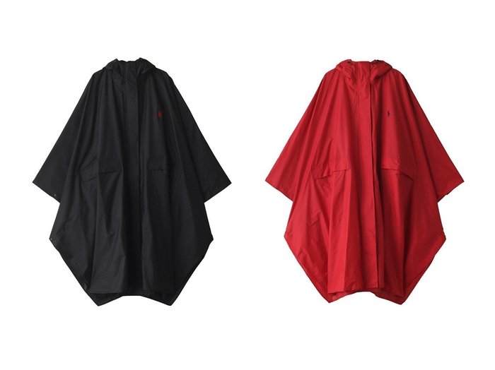 【シンプルなデザインと携帯性に優れた急な雨にも対応できるポケッタブルレインポンチョ】POLO RALPH LAUREN(ポロラルフローレン)通販 おすすめ人気トレンドファッション通販アイテム 人気、トレンドファッション・服の通販 founy(ファニー) 　ファッション　Fashion　レディースファッション　Fashion for Women　アウター　Coat / Outerwear Collection　コート・ロングコート・ピーコート　Long Coats, Peacoats & More　ポンチョ・ケープコート　Ponchos & Capes　おすすめ　Recommended / Our Picks　コンパクト　Compact, Small Size　シンプル　Simple, Minimal　フラット　Flat, Flat Shoes　無地　Plain, Solid Color　|ID:crp329100000228094